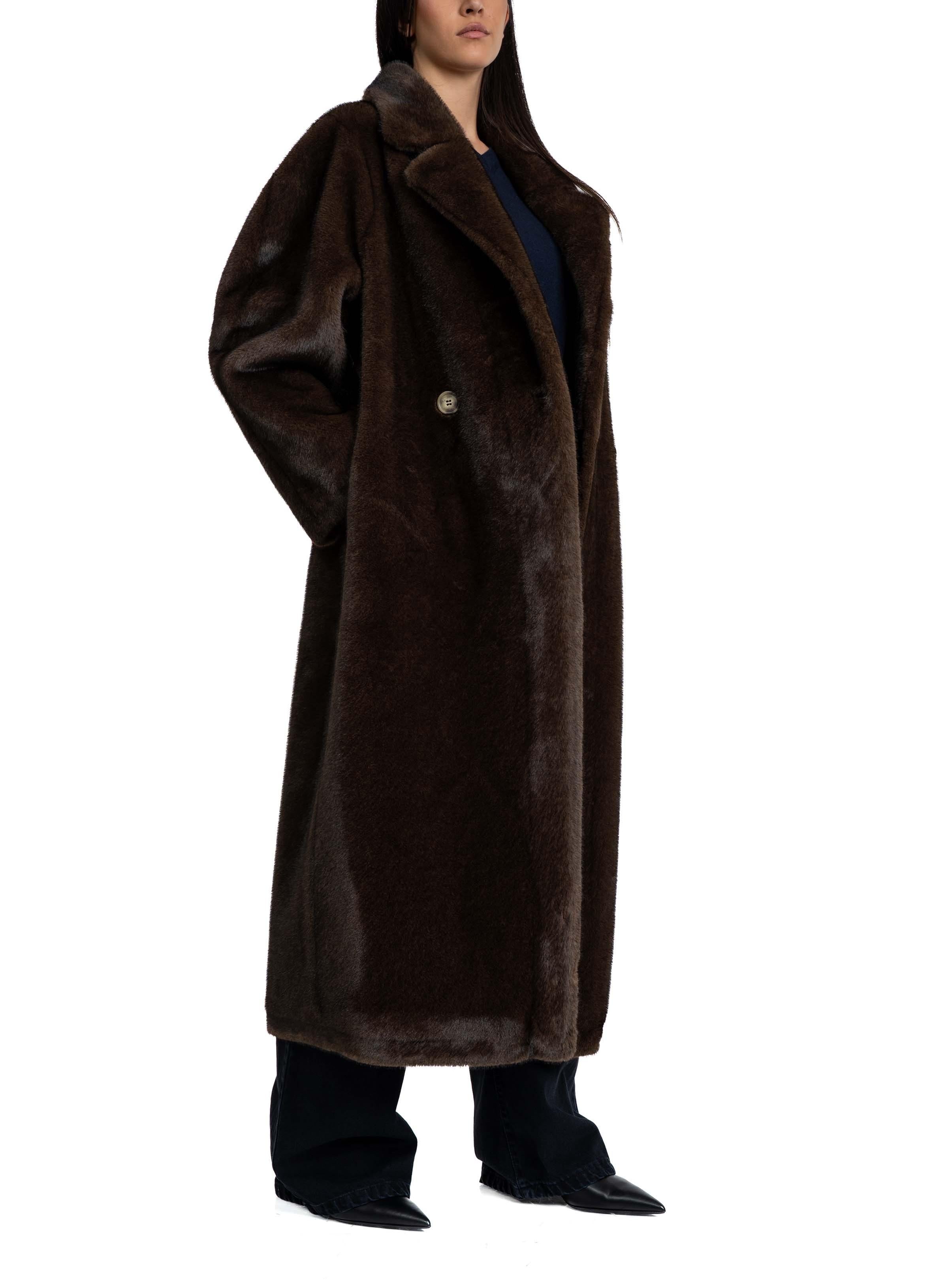 Cappotto eco pelliccia 9033 9033 COFFEE SWORD 