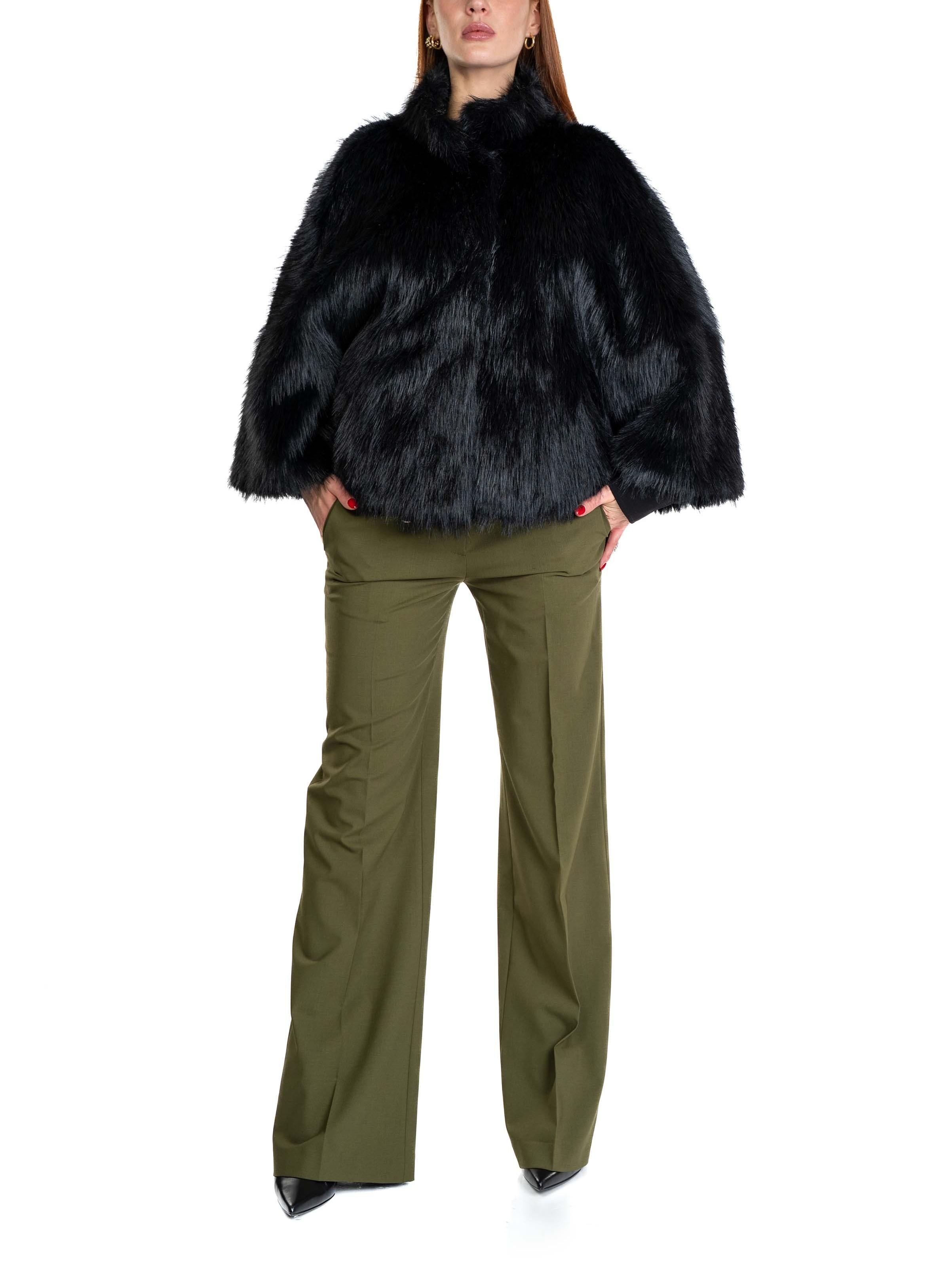 giaccone zip eco pelliccia 9022 BLACK SWORD 