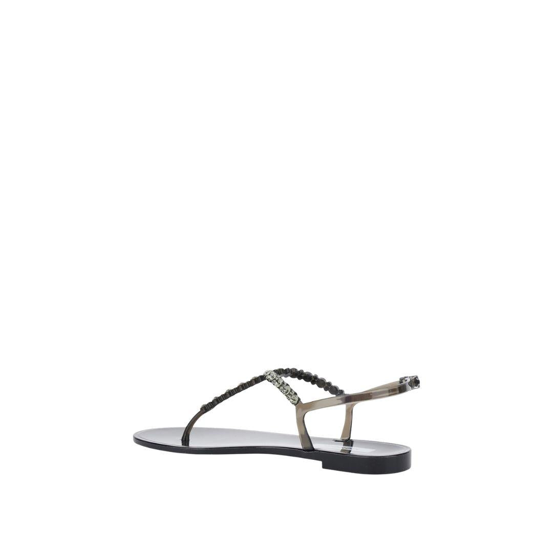 Sandali  Bianca nero ME1340 BLACK MENGHI 