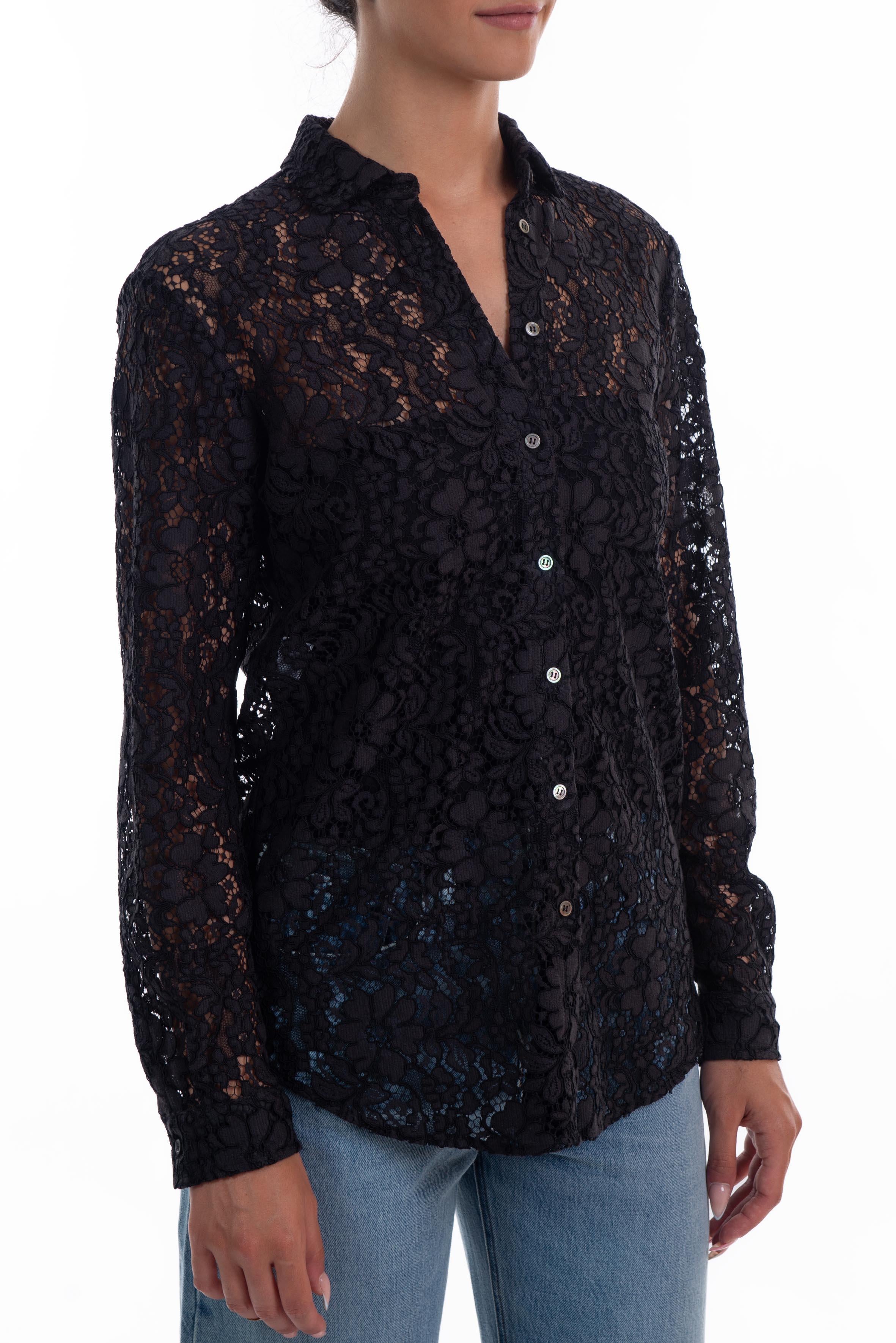 Camicia pizzo nera 3459 2652 N ALICE MILLER 