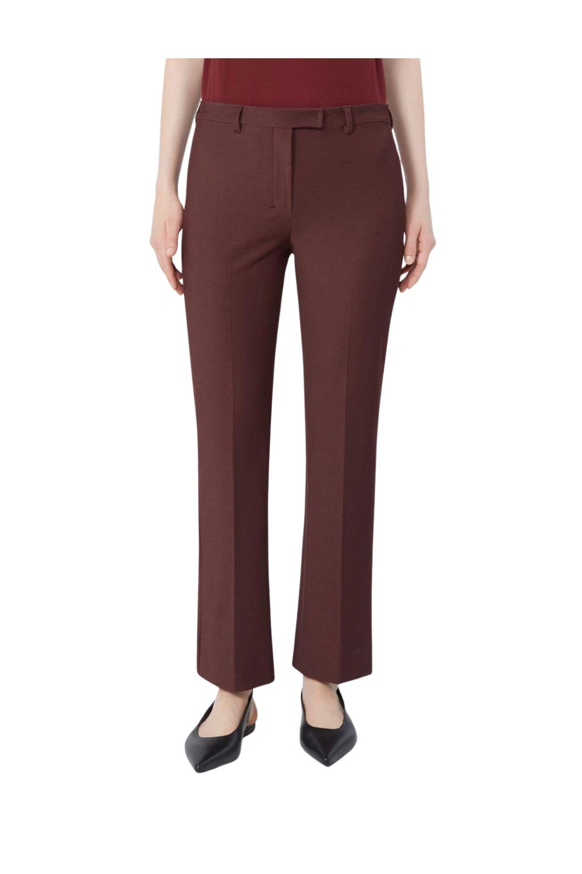 Pantalone in misto cotone stretch bordeaux Umanita UMANITA 006 BORDO MAX MARA 