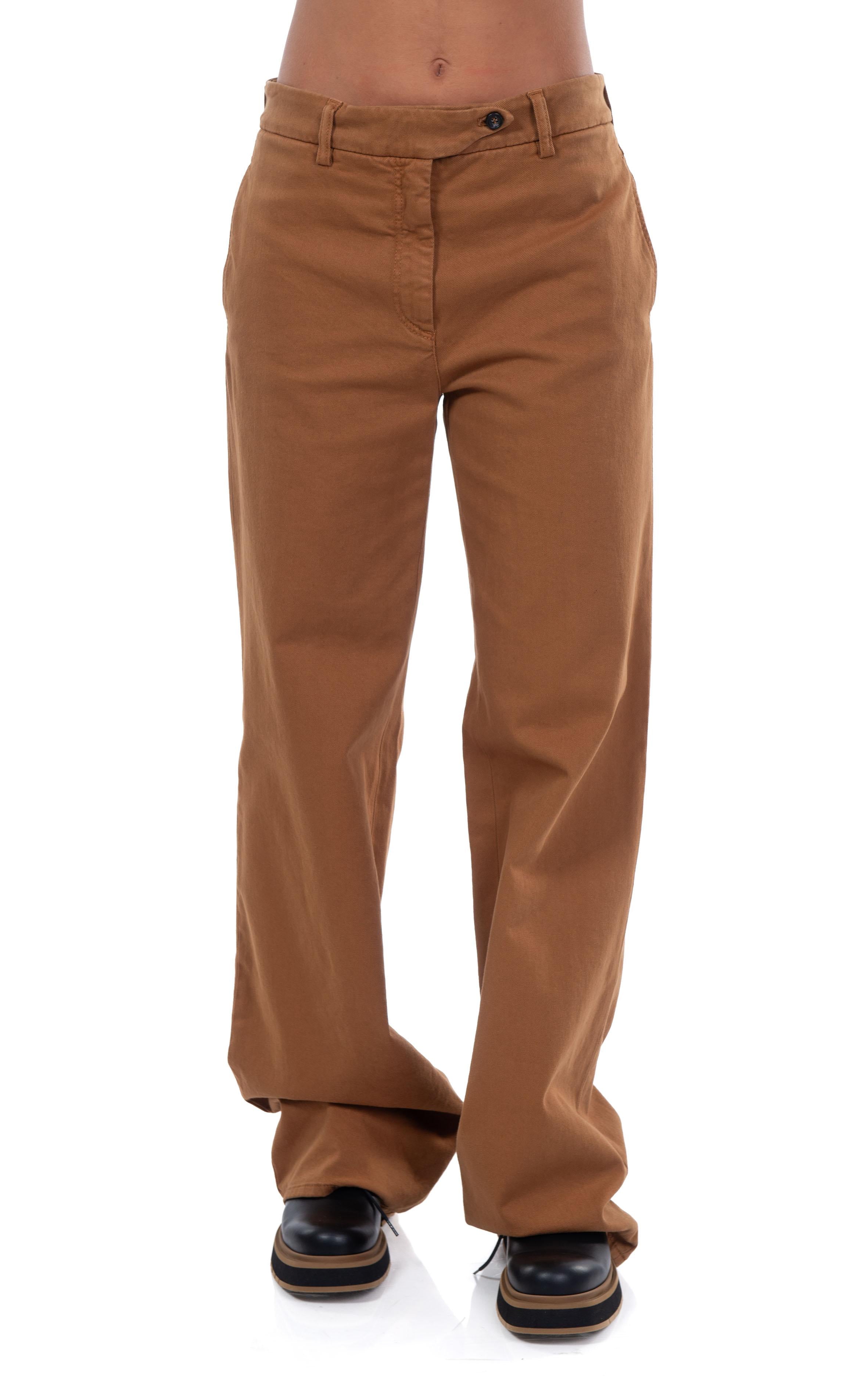 Pantalone gamba dritta cammello B033 9088 C N° 21 