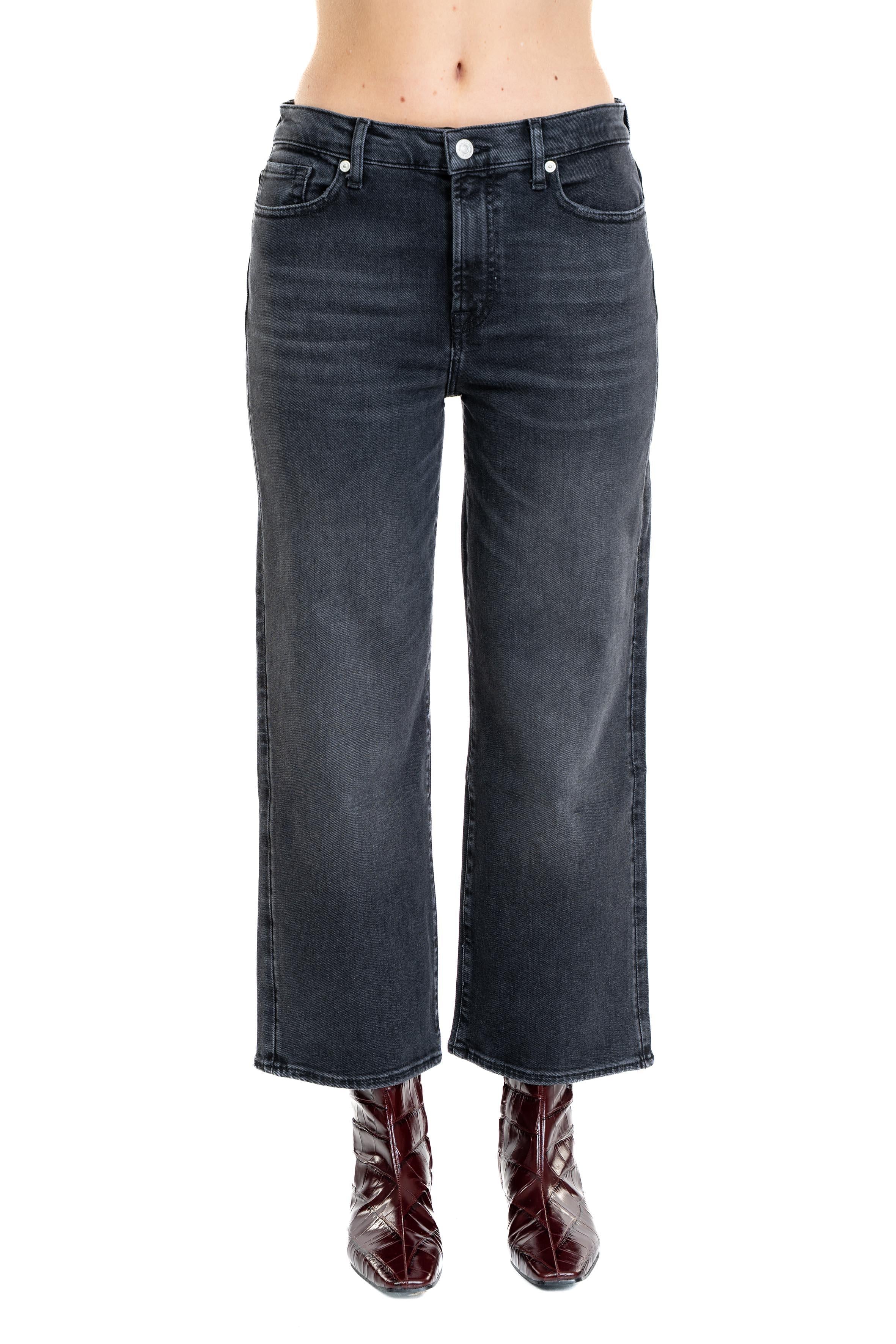 Jaans Cropped AlexaJ CROPPED ALEXA BLACK 7 FOR ALL MANKIND 