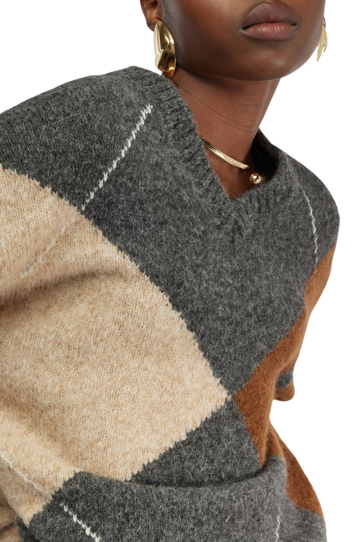 Maglia Gaston Y5WF02 ROMBO SEMICOUTURE 