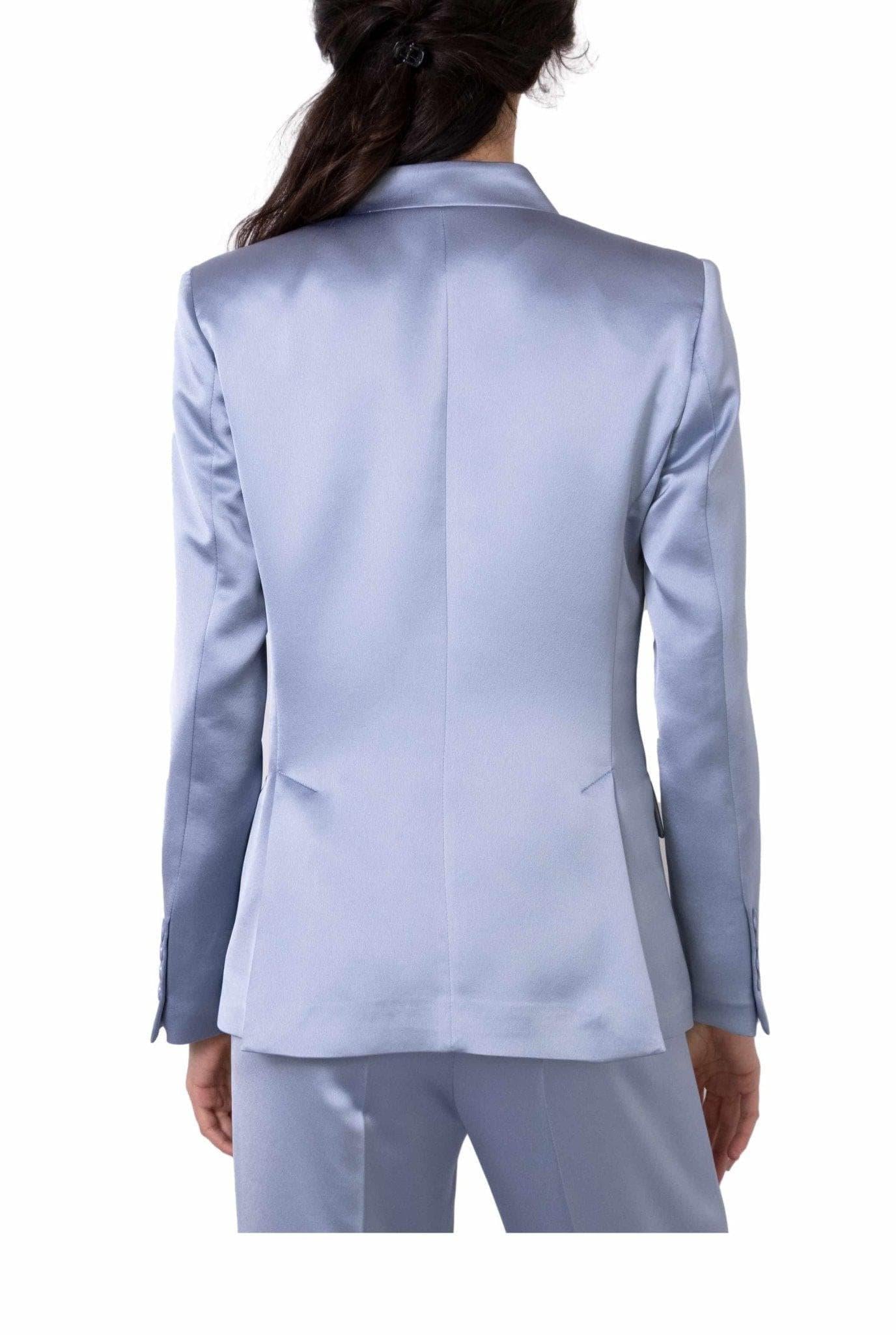 Giacca in raso color celeste polvere 3858 2674 C ALICE MILLER 