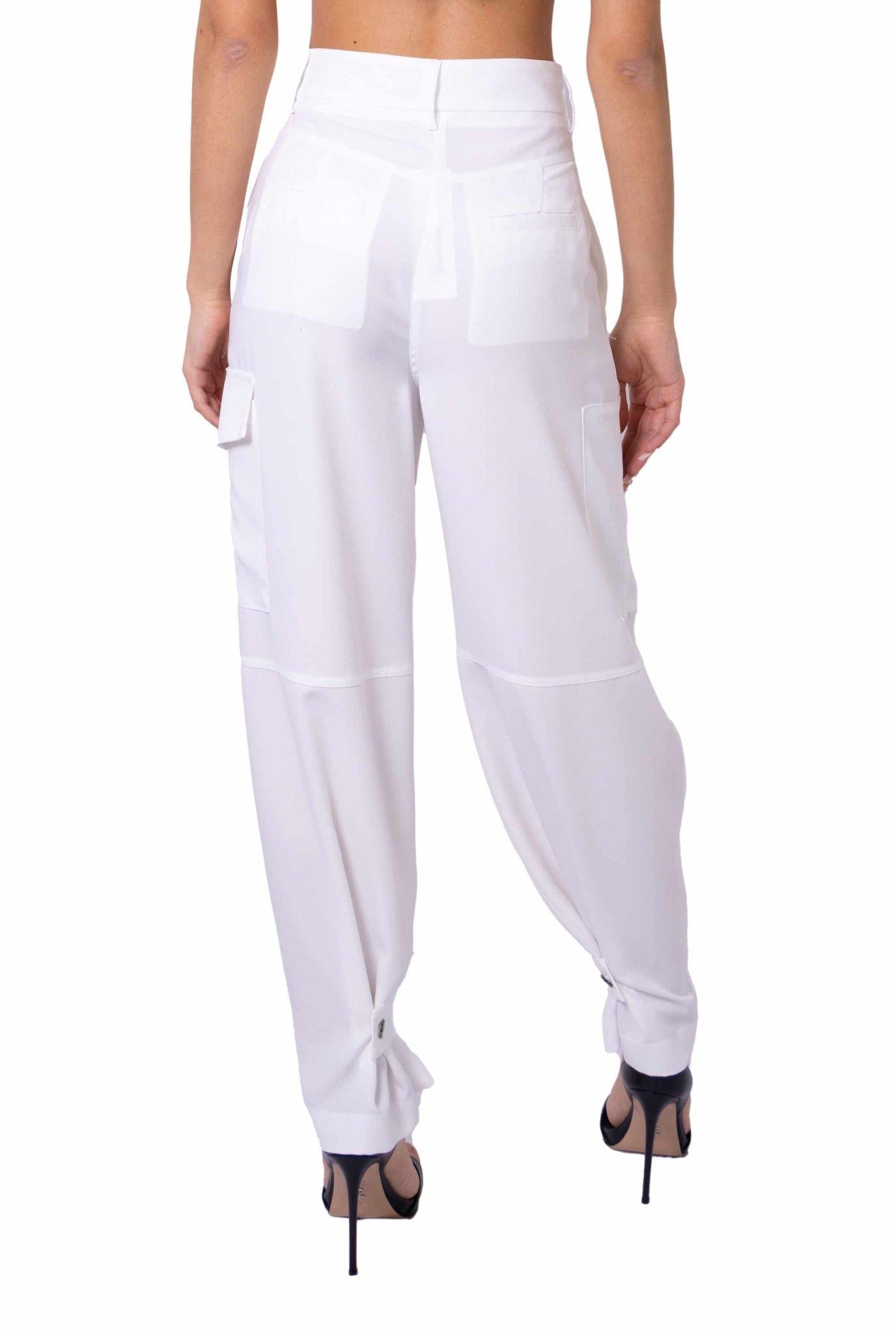 Pantalone cargo bianco<BR/> 3801 4203 B ALICE MILLER 