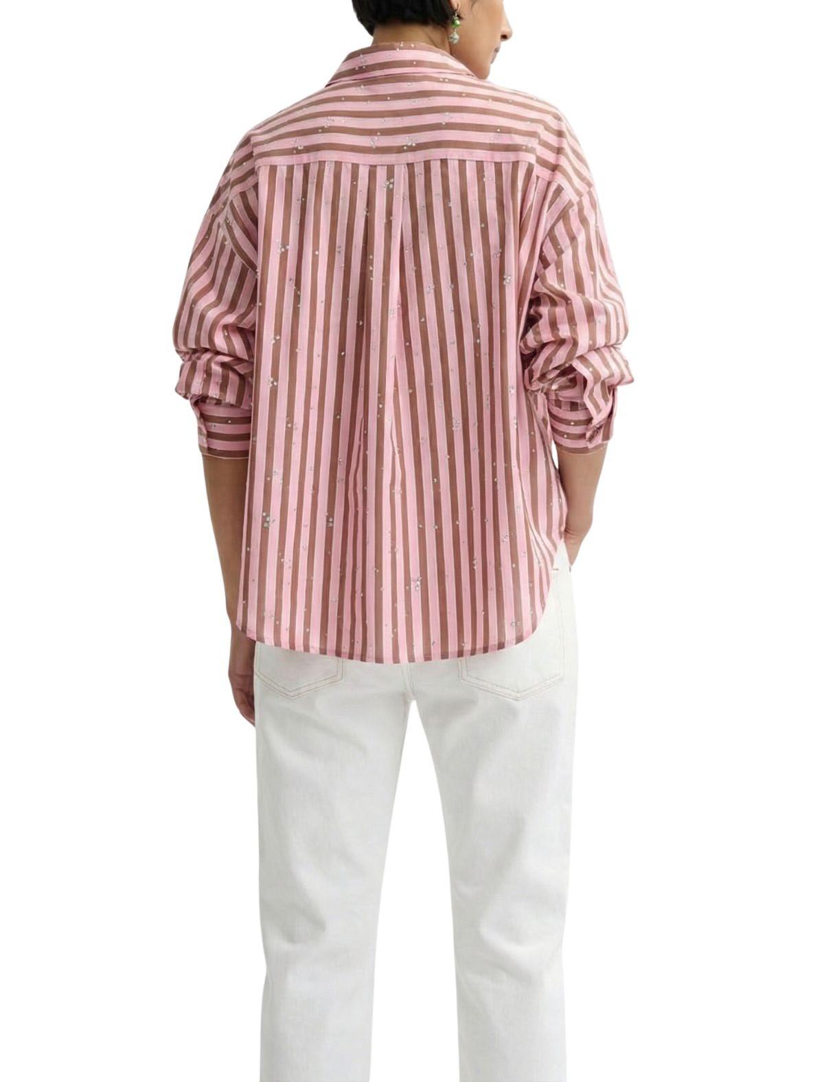 Camicia Jelief a righe rosa JELIEF SHIRT ROSE ESSENTIEL ANTWERP 