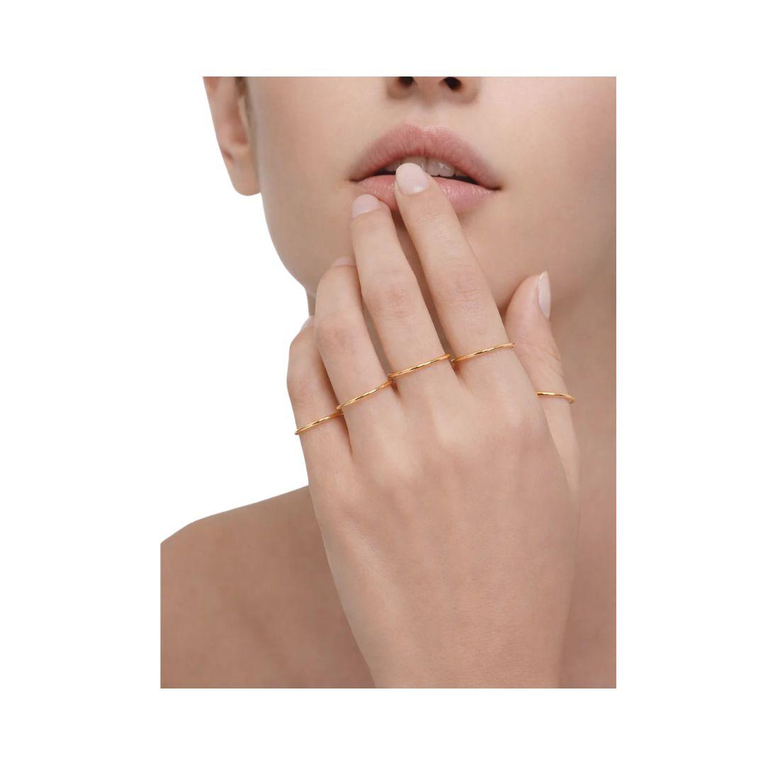 Ring five gold RING FIVE ORO FEDERICA TOSI 