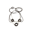 Collana multifili Ilenia fondente