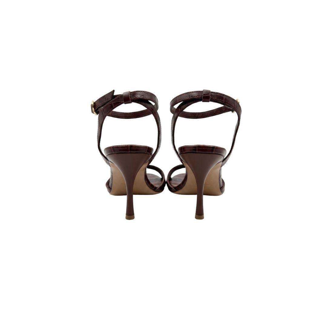 Sandalo in cocco marrone 2922 MORO BIANCA DI 