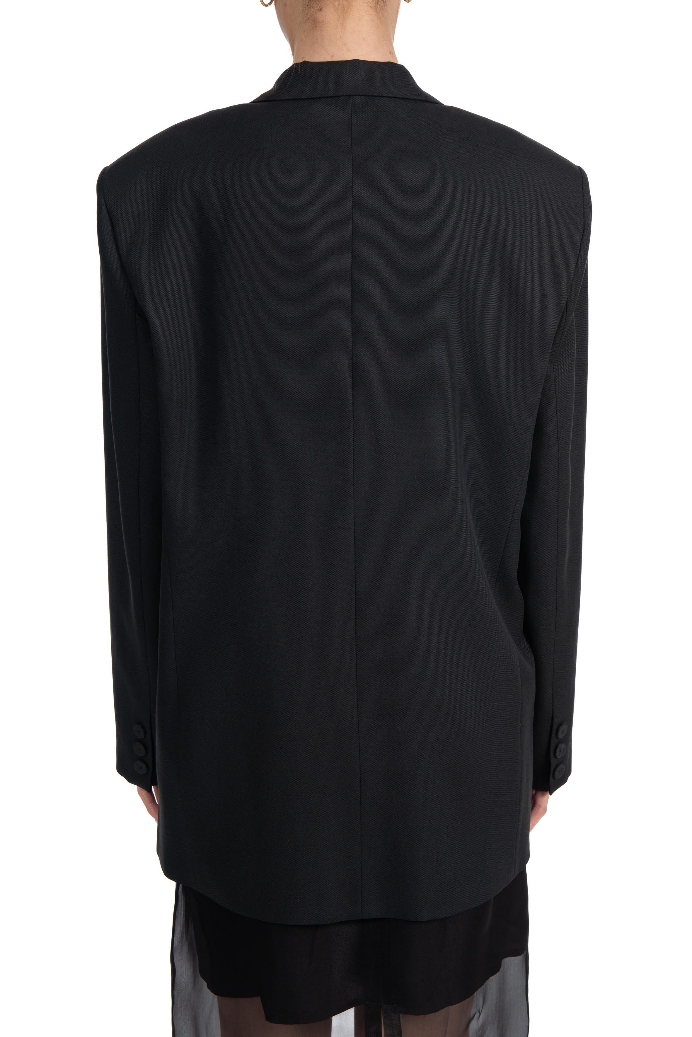 Giacca over in canvas nero 40301 NERO FEDERICA TOSI 