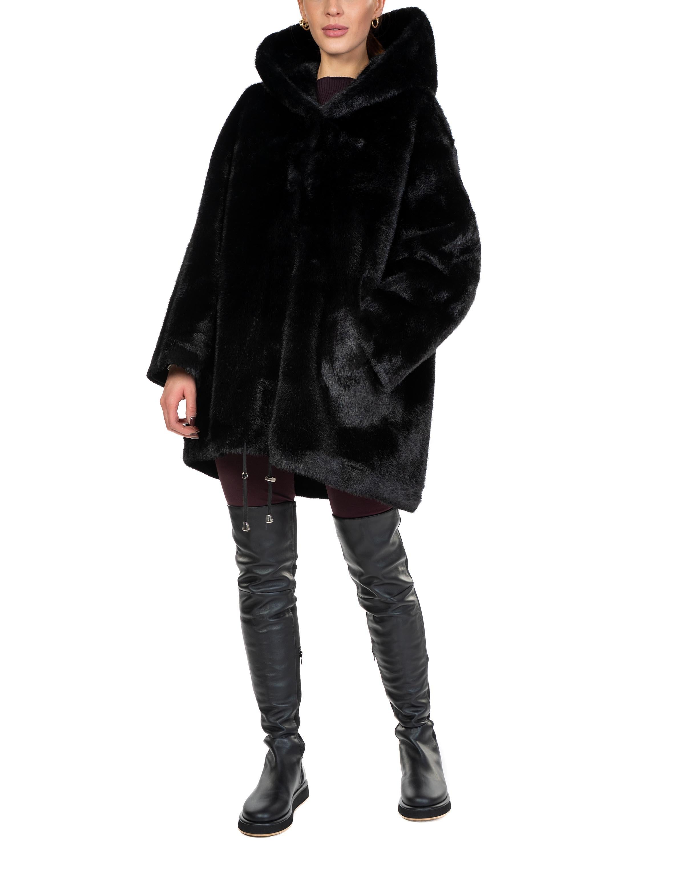 Giaccone con cappuccio 7223 nero 7223 NERO Bully 