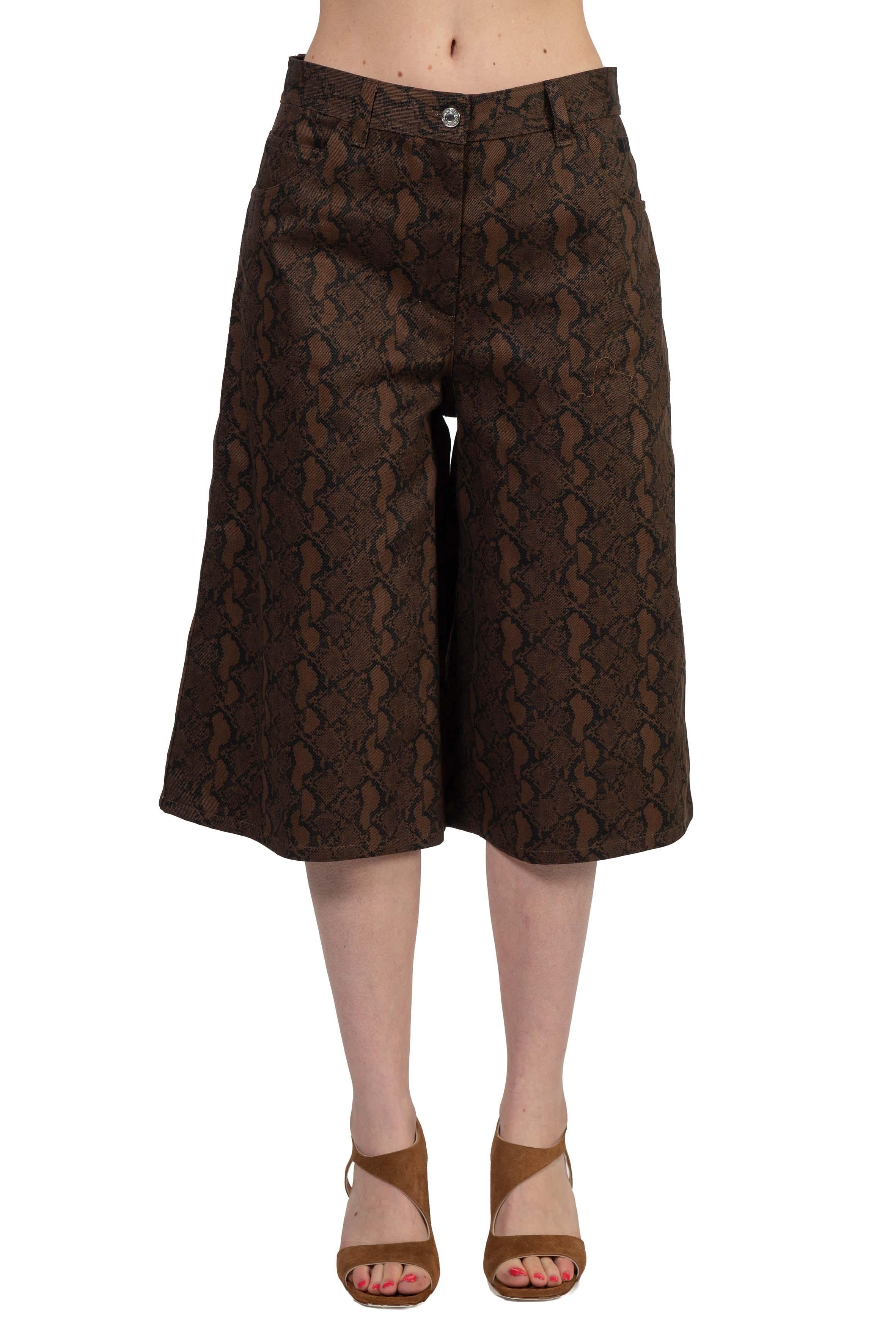 Bermuda stampa pitone 4042MDB02X BROWN MSGM 