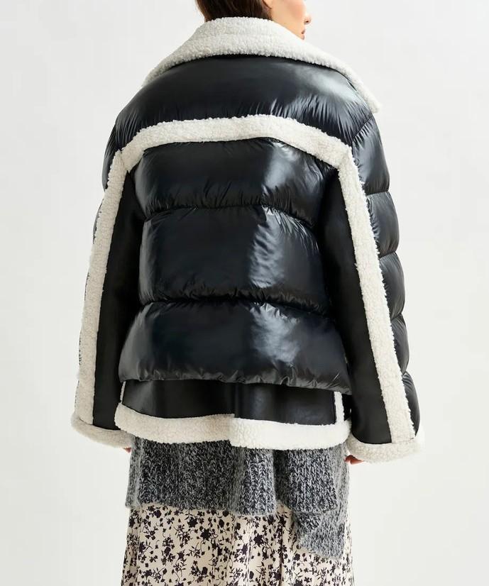 Giaccone Ifie in montone ecologico IFIE BLACK ESSENTIEL ANTWERP 