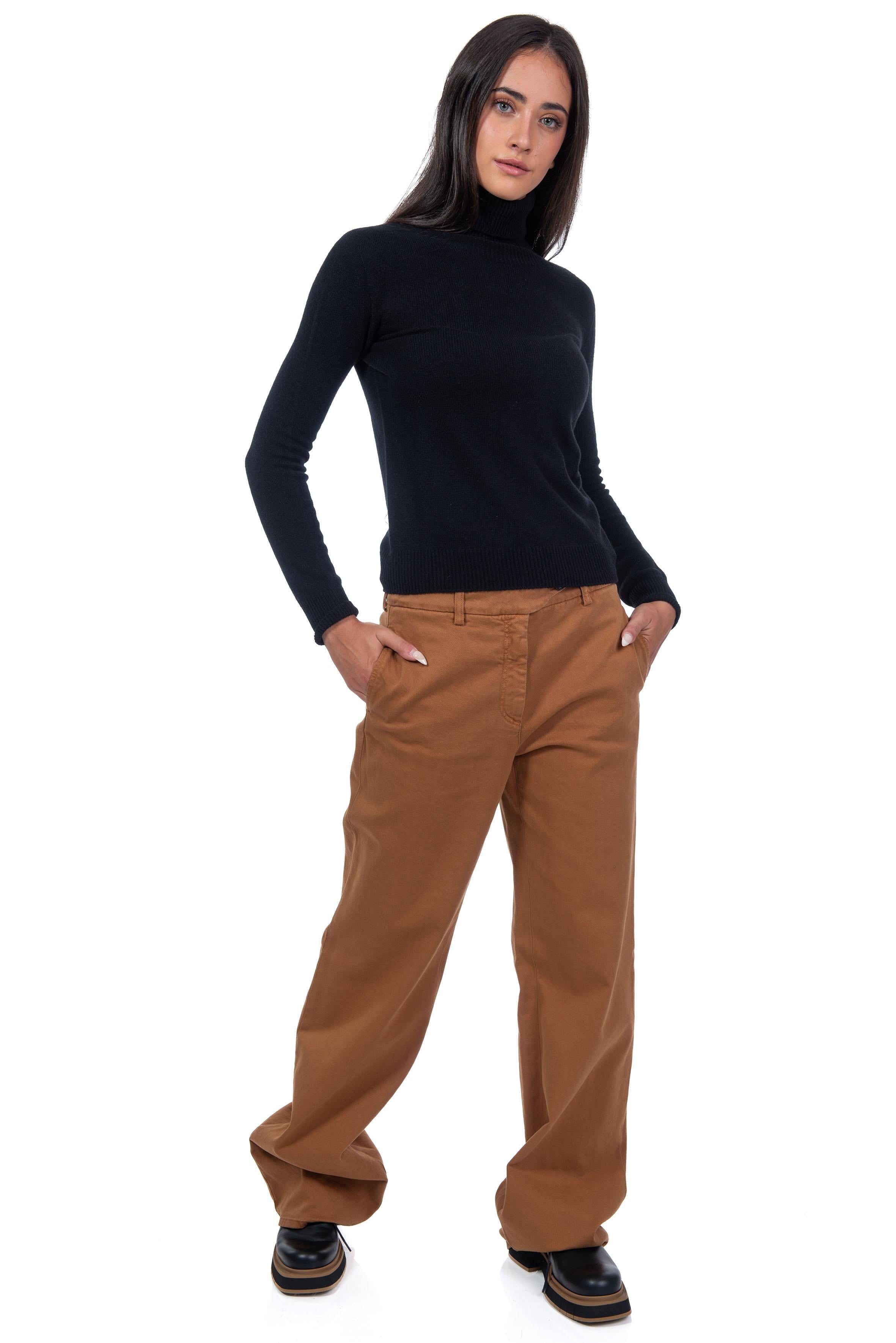 Pantalone gamba dritta cammello B033 9088 C N° 21 