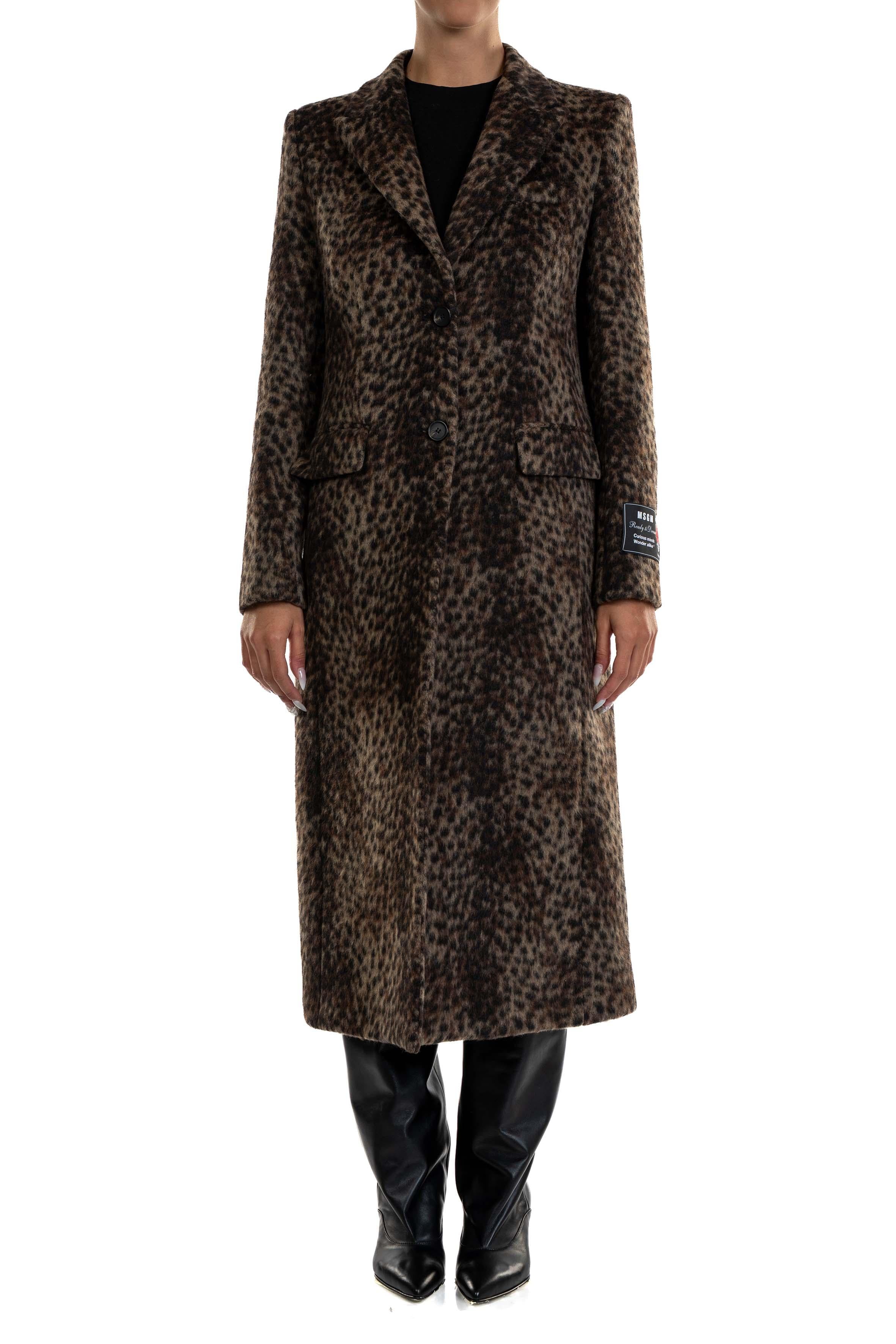 Cappotto lungo Maculato 3941MDC17 BEAR MSGM 
