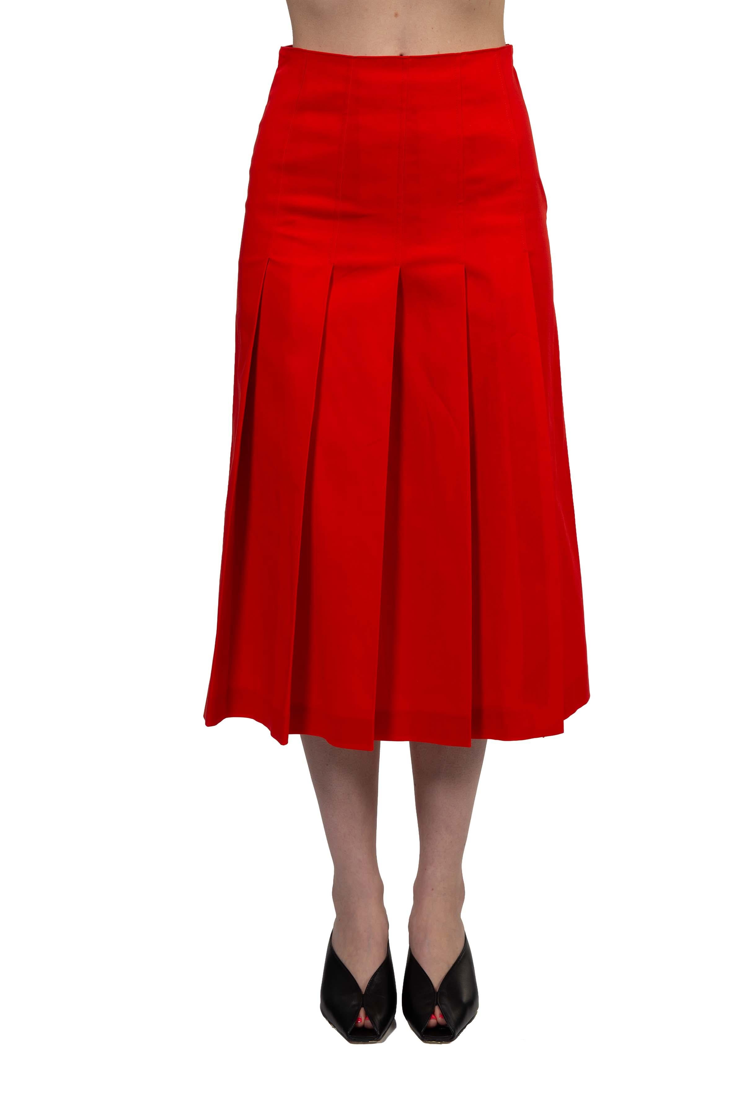 Gonna a pieghe rossa 4894 4153 ROSSA ALICE MILLER 