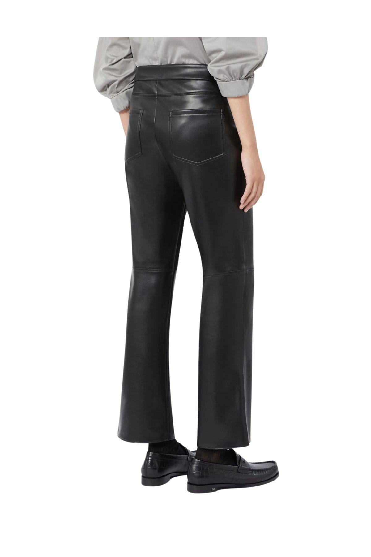 Pantalone slim fit in jersey spalmato nero Sublime SUBLIME 06 NERO MAX MARA 