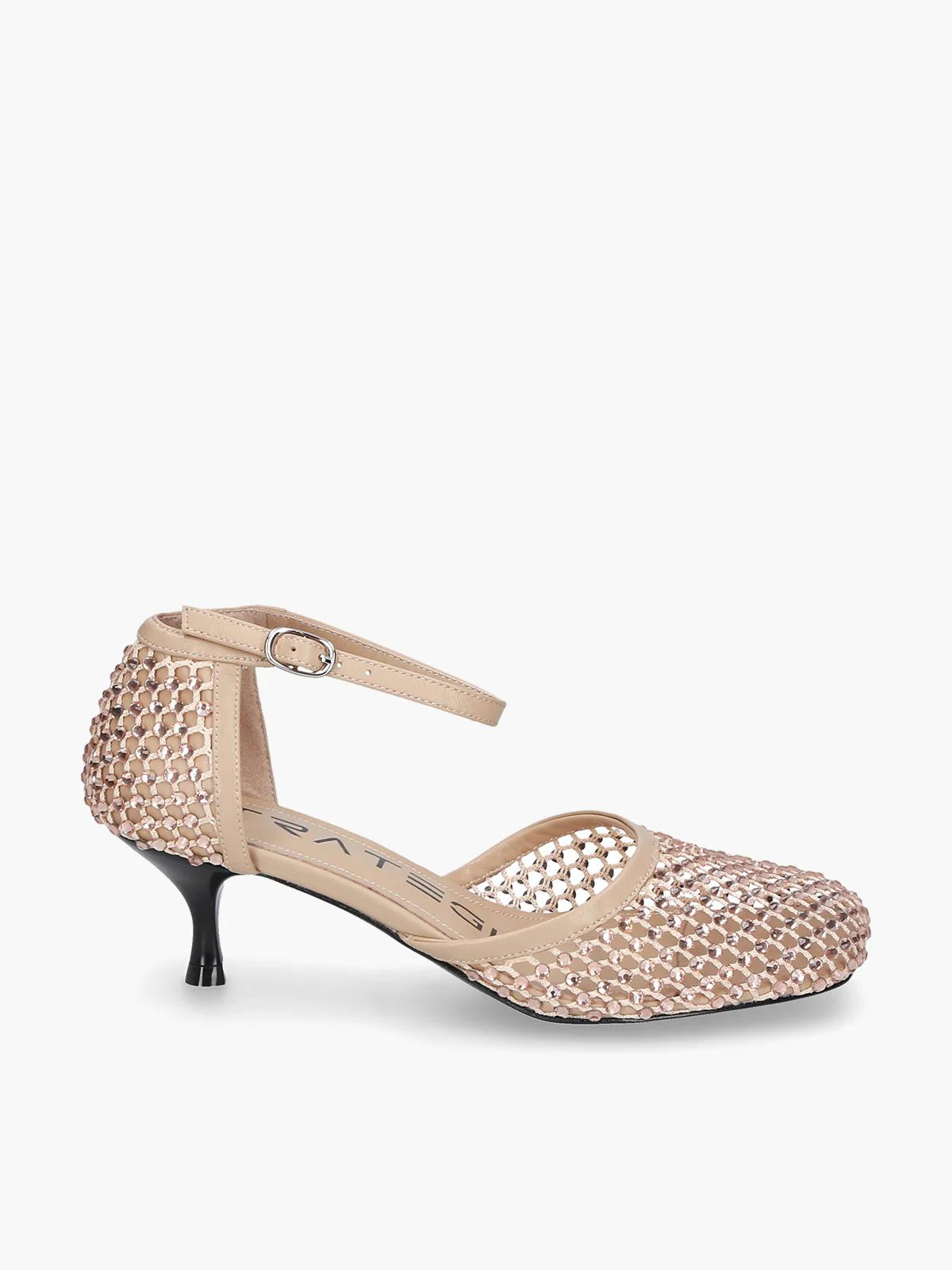 scarpe con strass beige R15 SAND STRATEGIA 