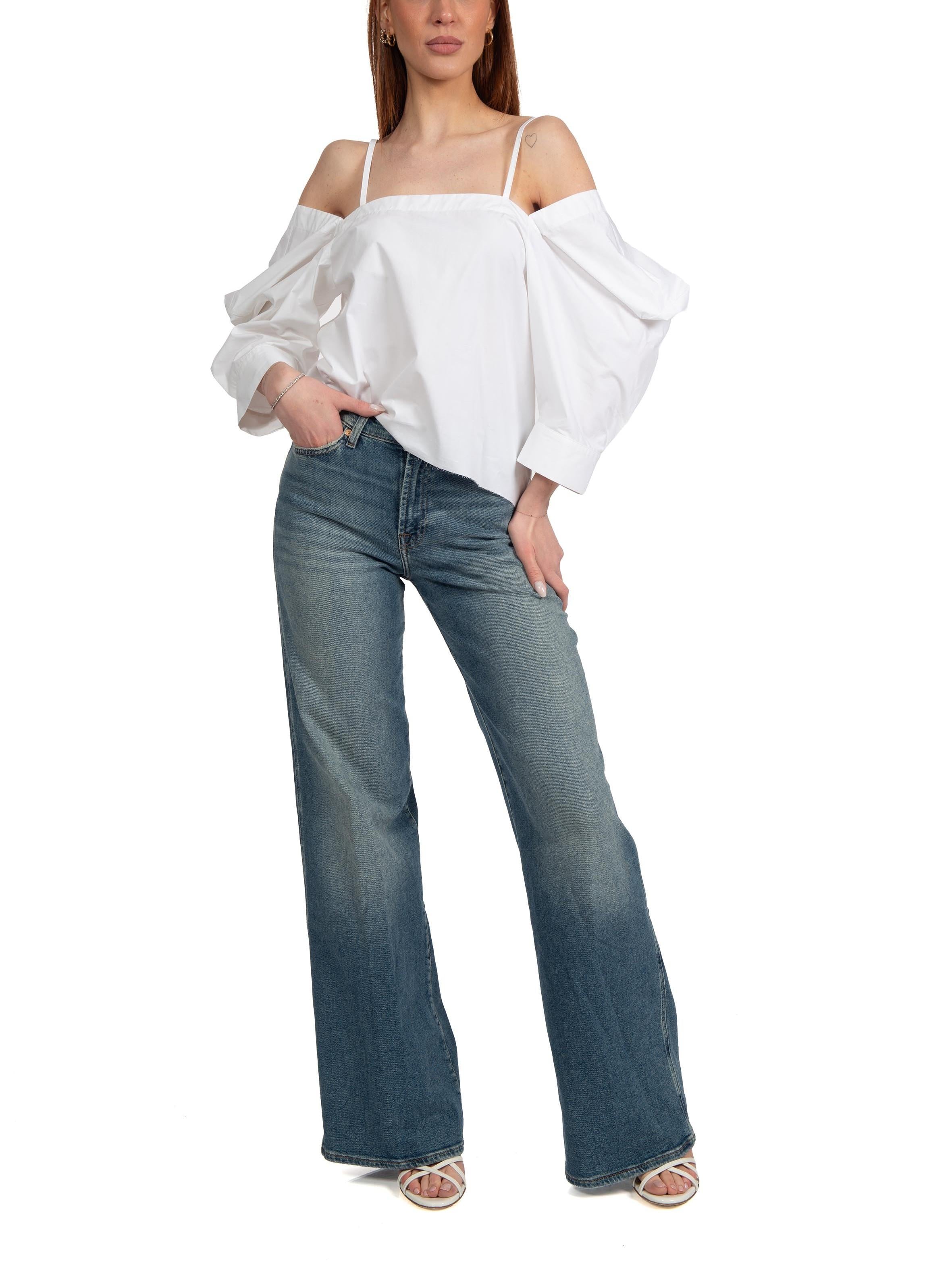 Blusa Aira bianca AIRA F6SK64 BIANCO LIVIANA CONTI 