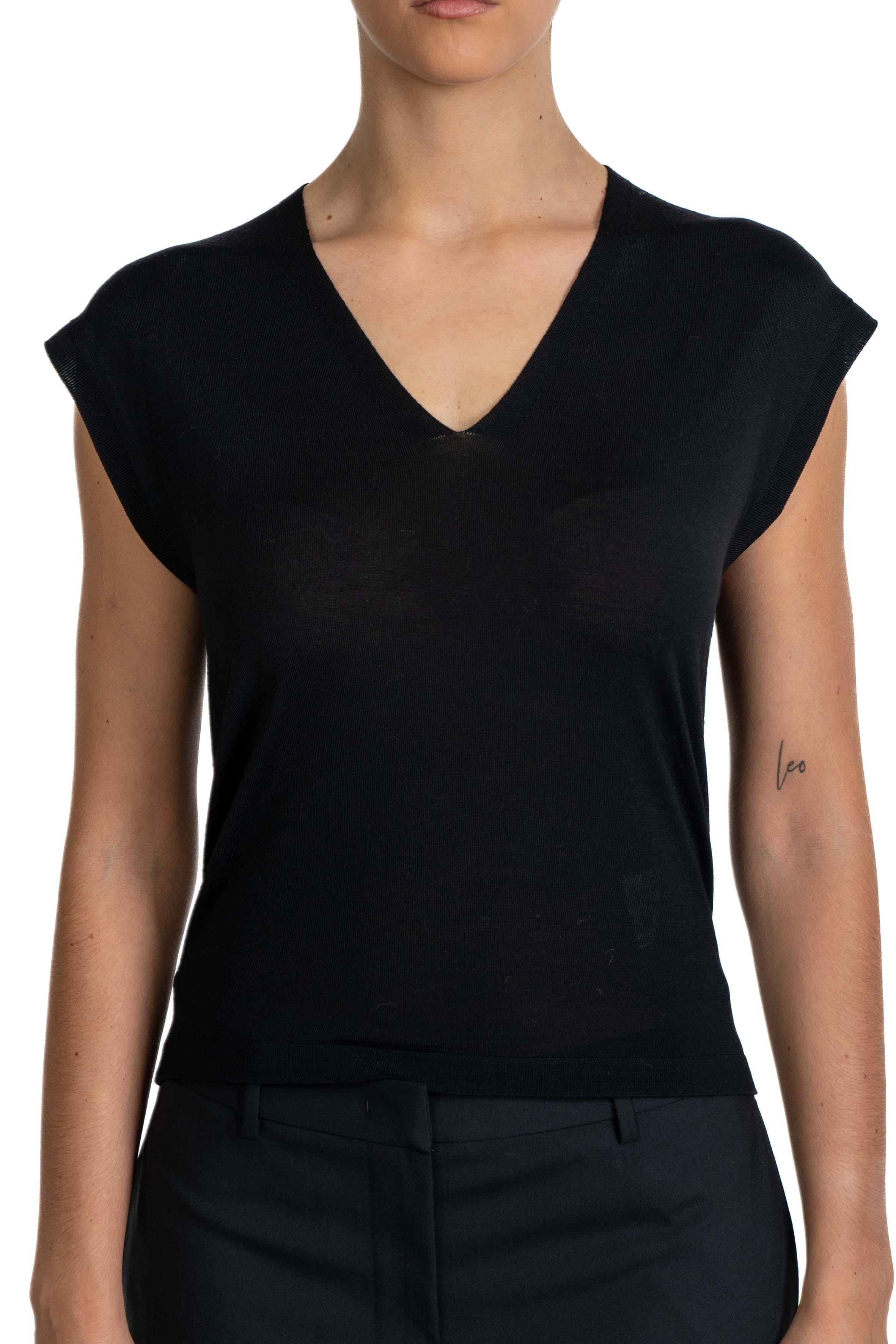 Gilet Cubano nero CUBANO 011 MAX MARA 