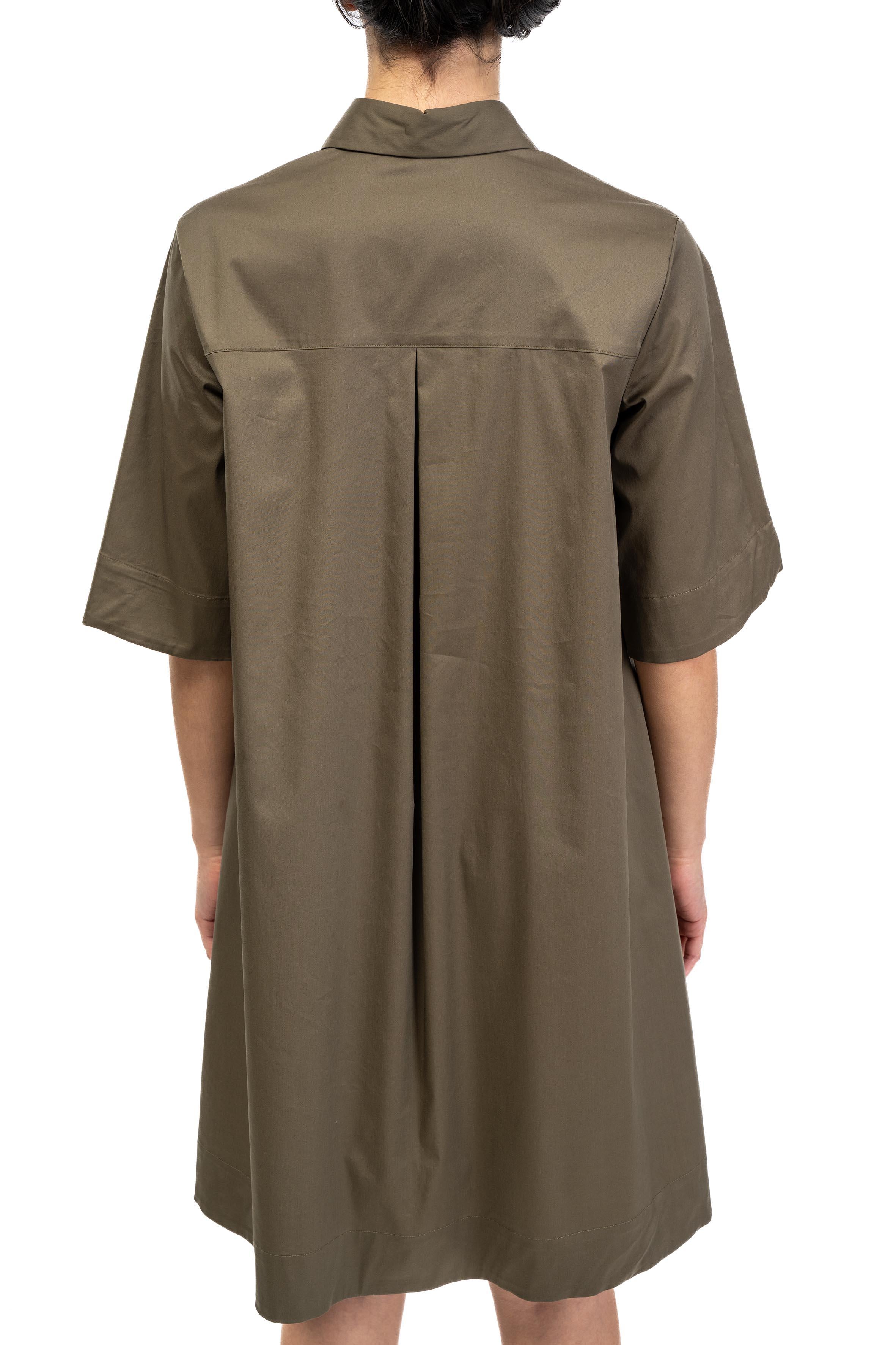 Abito midi in cotone verde militare 4007 4674 M ALICE MILLER 