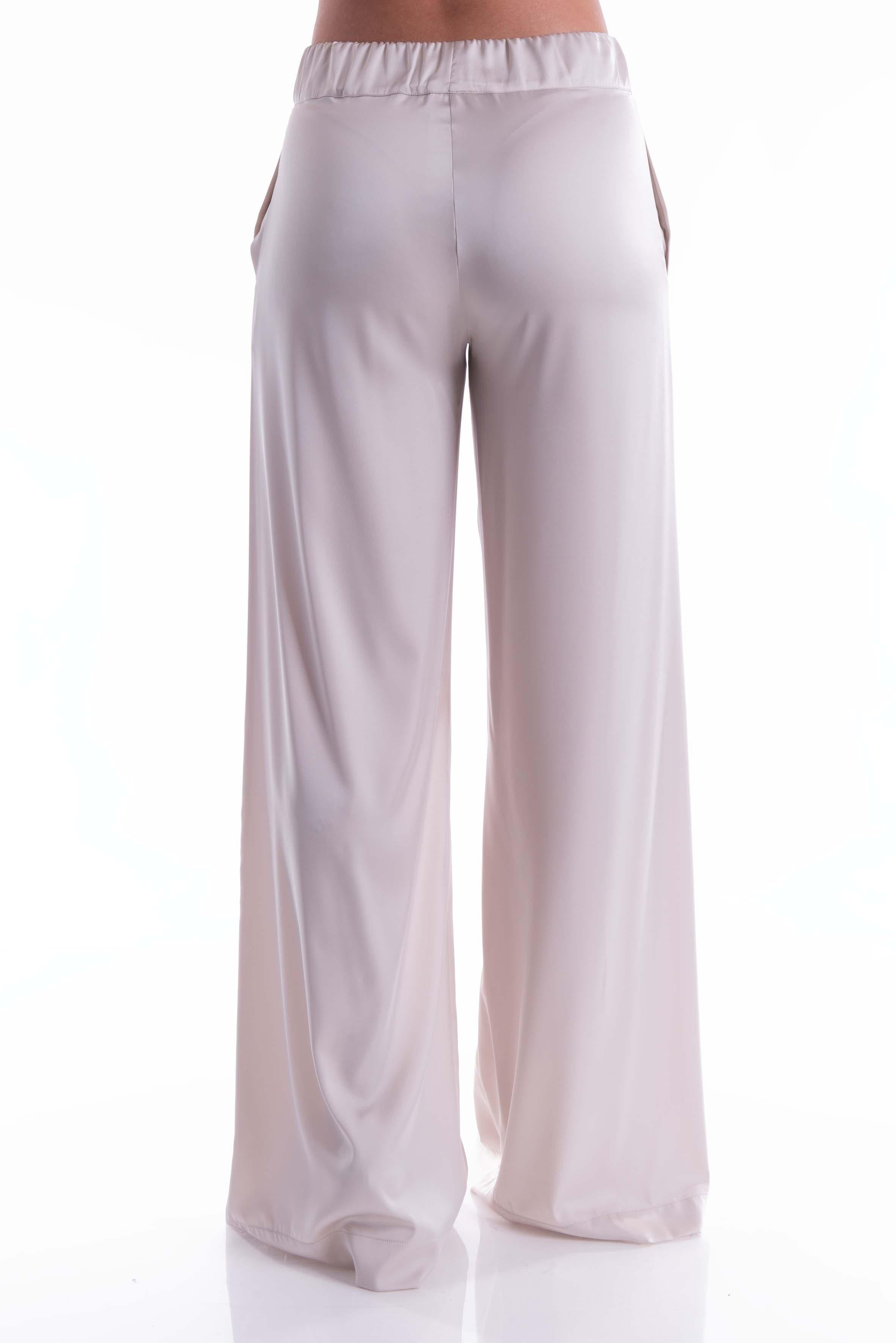 Pantalone in seta ghiaccio 58557 G D.EXTERIOR 