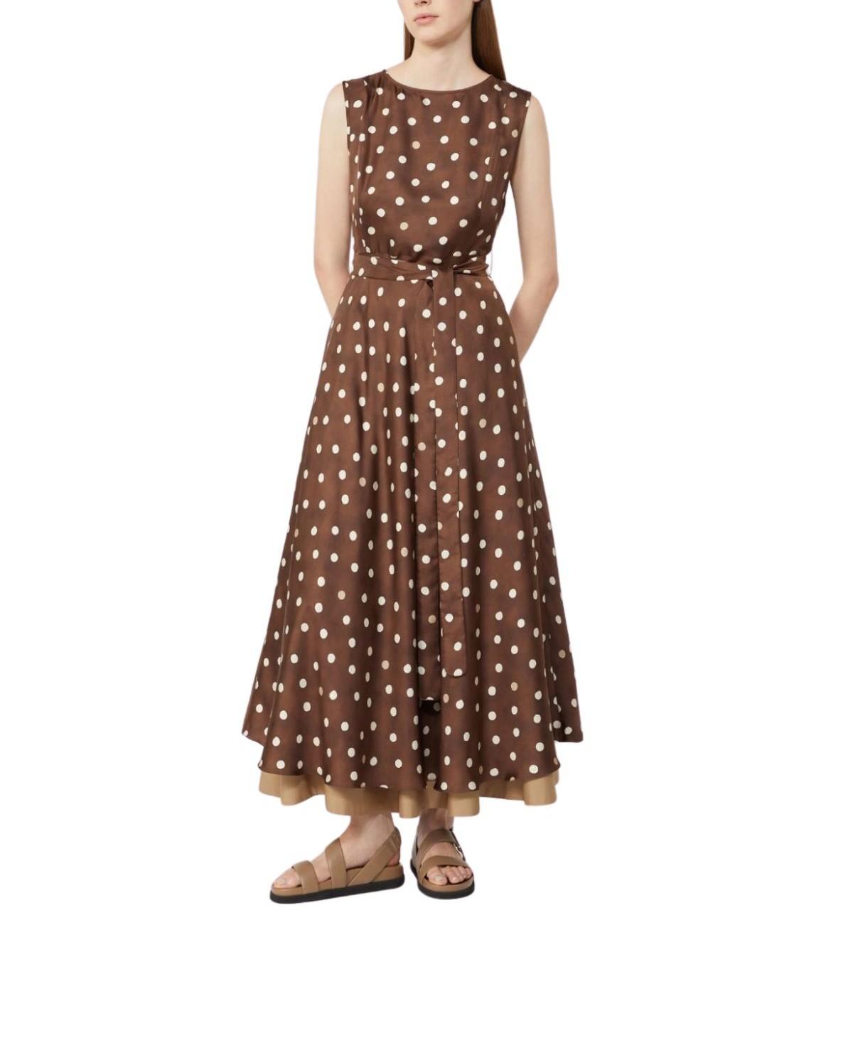 Abito Martina pois marrone MARTINA 002 MAX MARA 