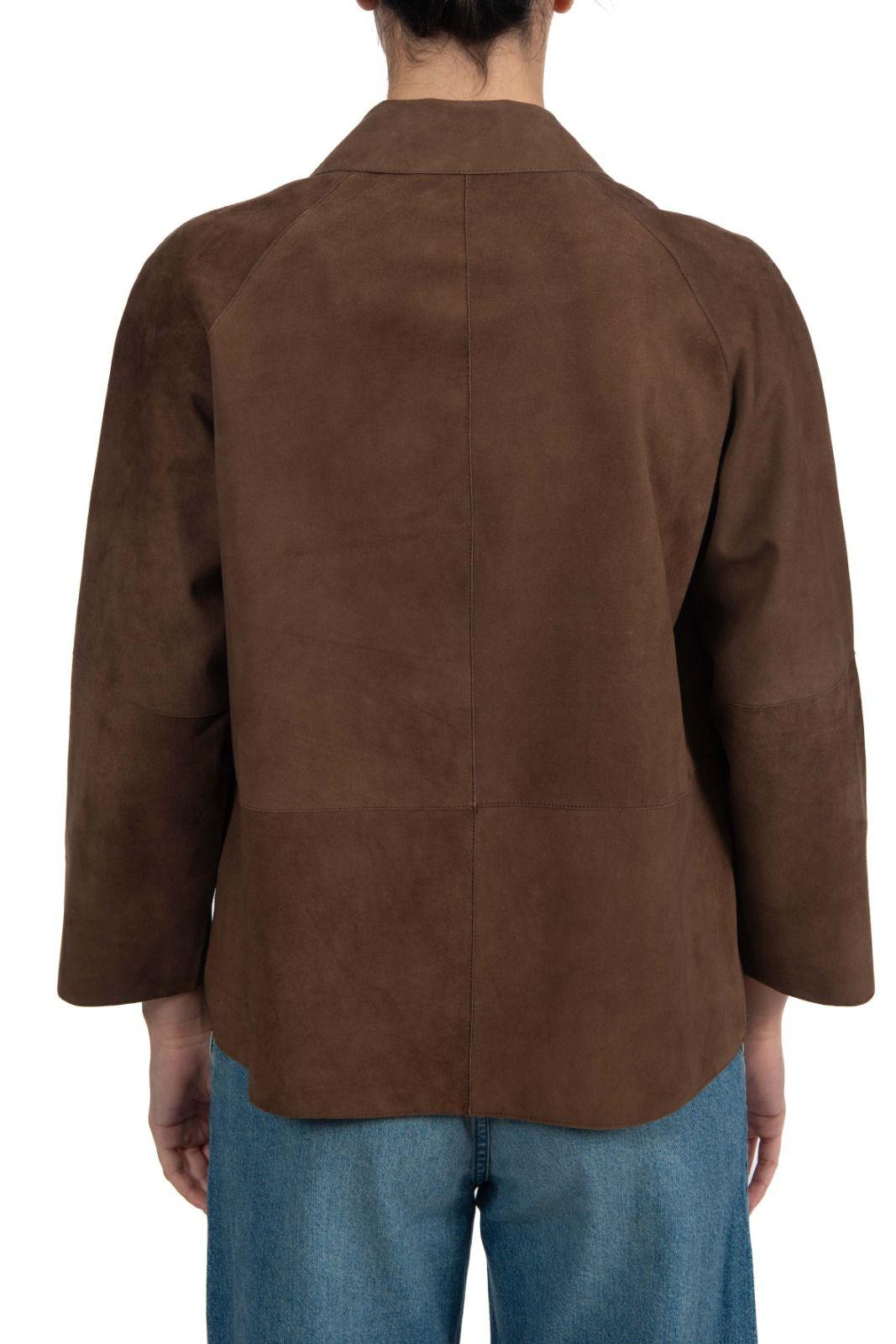 Giacca in camoscio Lara marrone LARA 126 THE JACKIE LEATHERS 