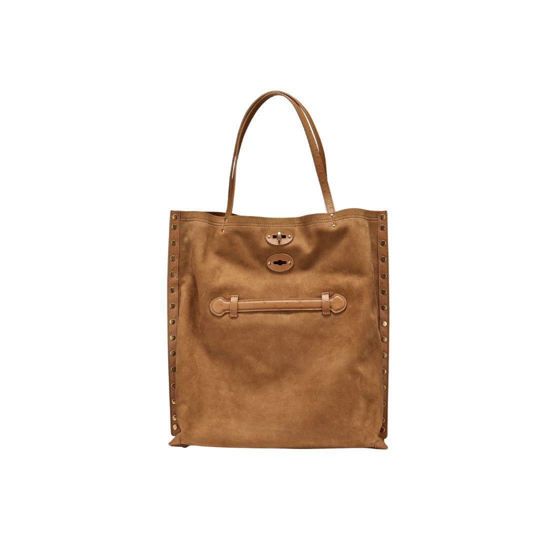 Borsa A'Spasso in Zashmere & Cactus Brown dorsoduro ASPASSO ZASHMERE & CACTUS BROWN DORSO DURO ZANELLATO 