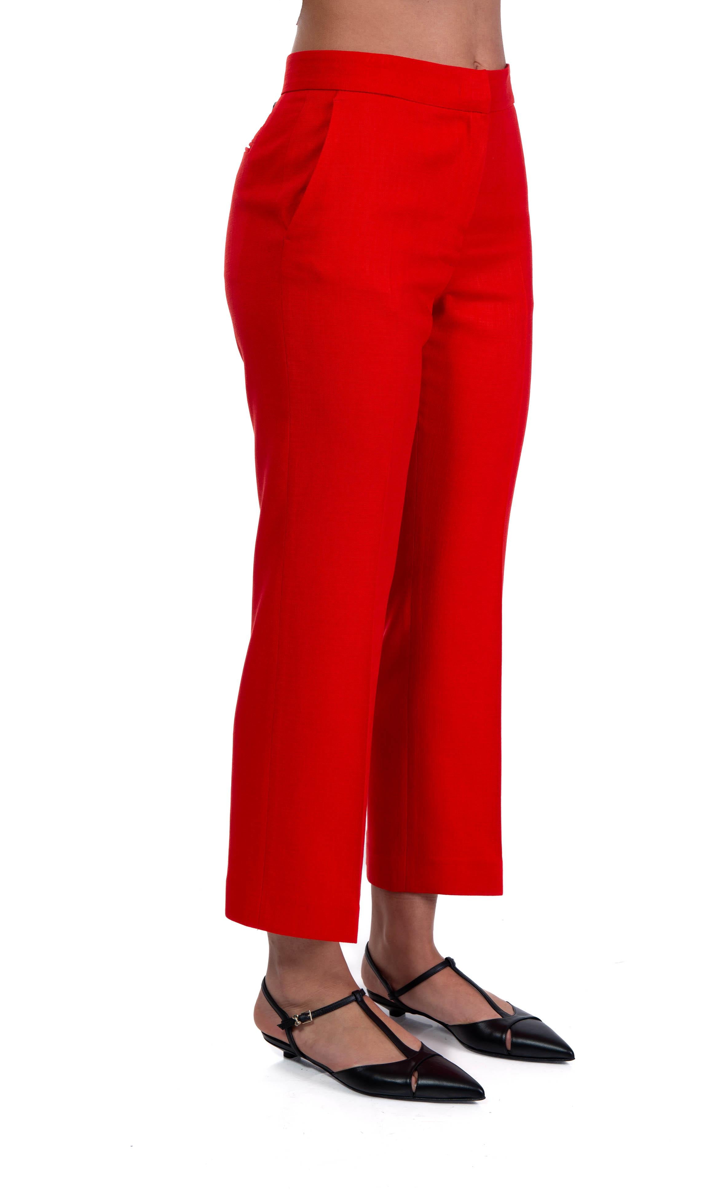 pantalone caviglia 3841MDP17 25716 18 RED MSGM 