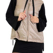 Gilet piumino Greengo color sabbia