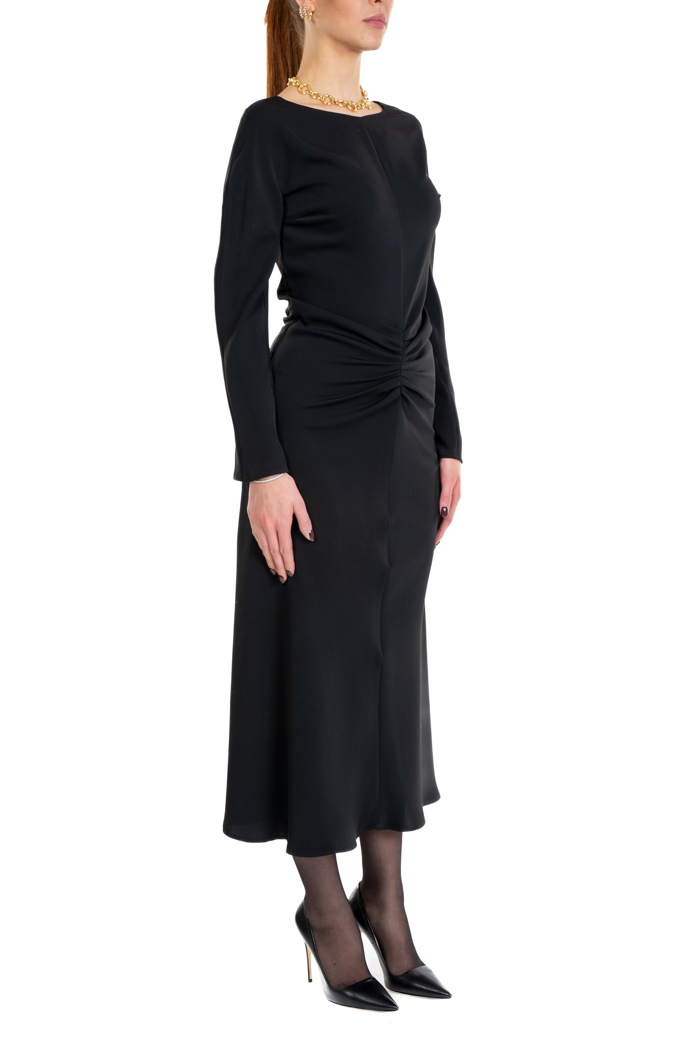 Abito arricciato nero 4811 2553 NERO ALICE MILLER 