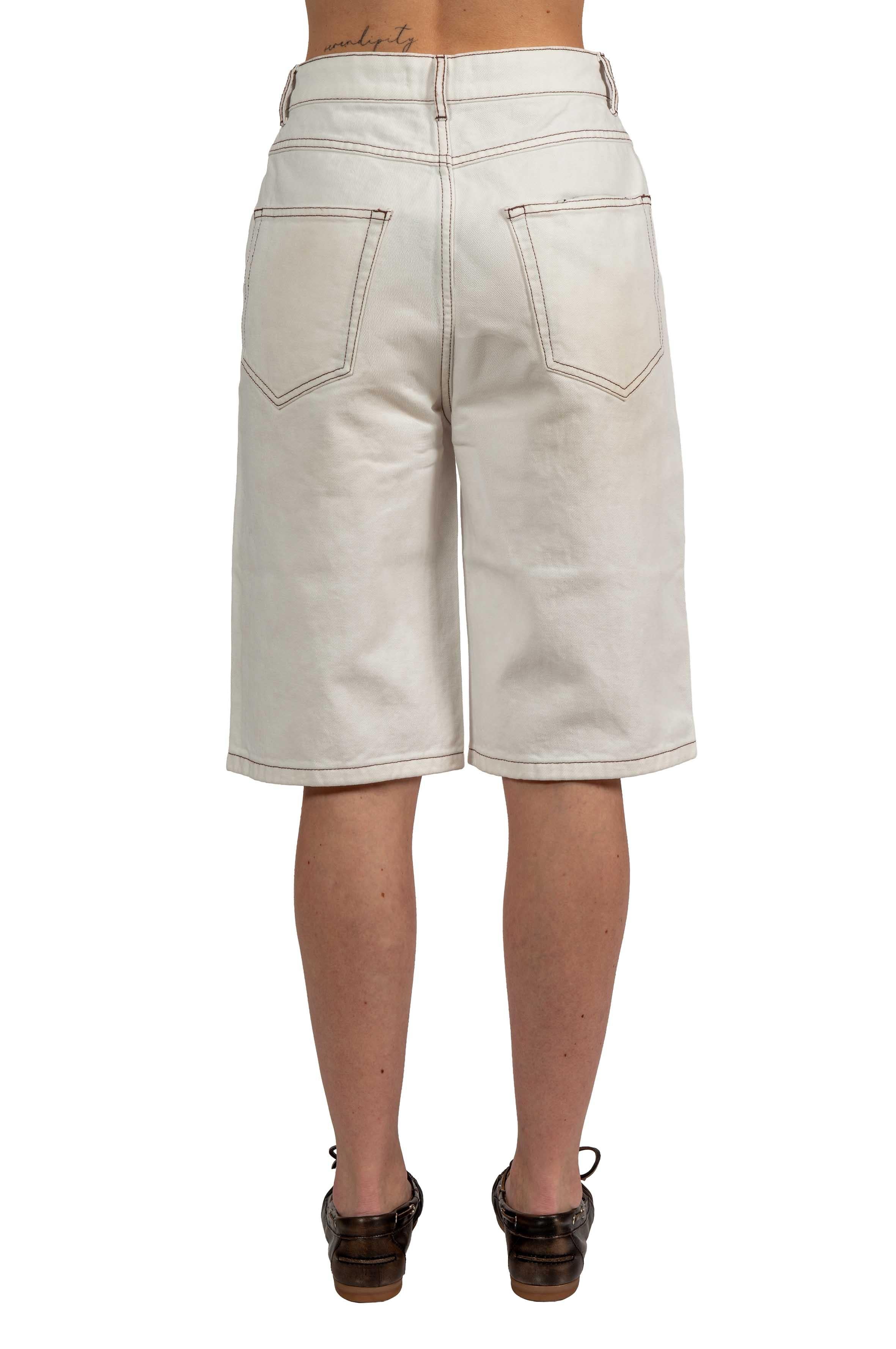 BermudaEmily jeans bianco EMILY SHORT OFF WHITE HERSKIND 
