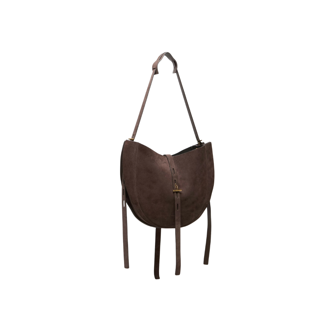 Borsa Liz in suede LIZ PROMISE BROWN MINO BOSSI 