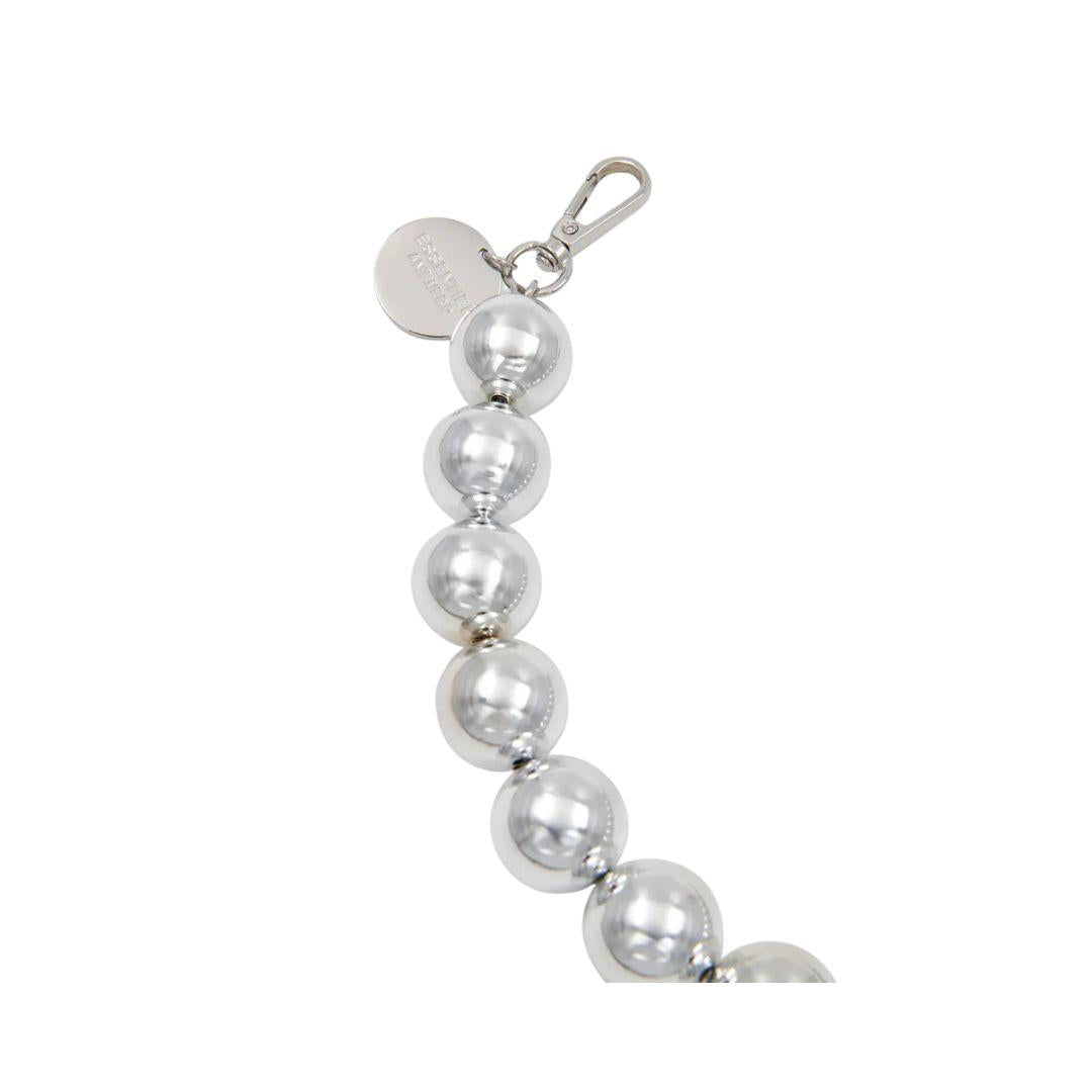Collana di perle argentata JADINE BIG BALL SILVER ESSENTIEL ANTWERP 