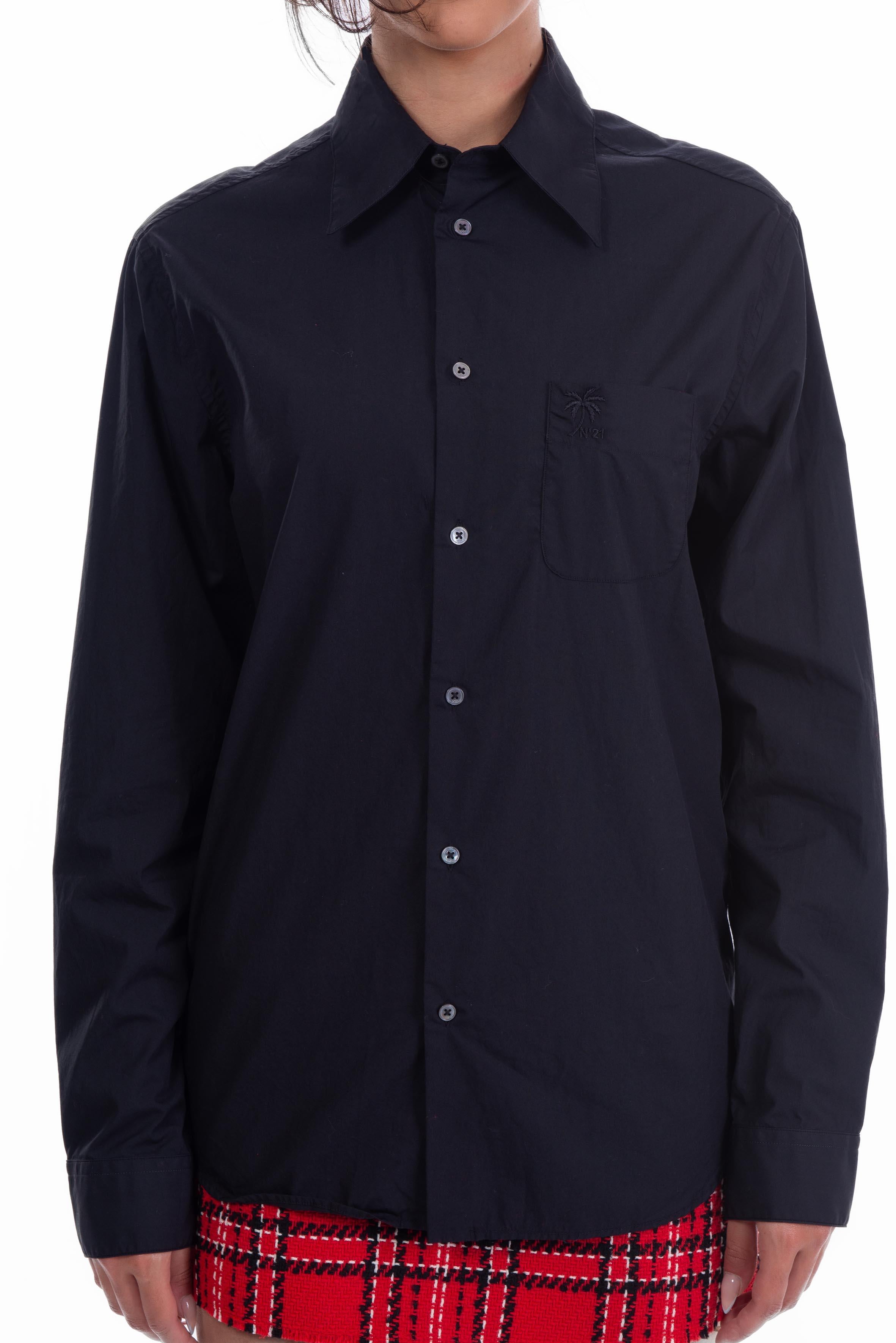 Camicia con taschino nero G025 N N° 21 