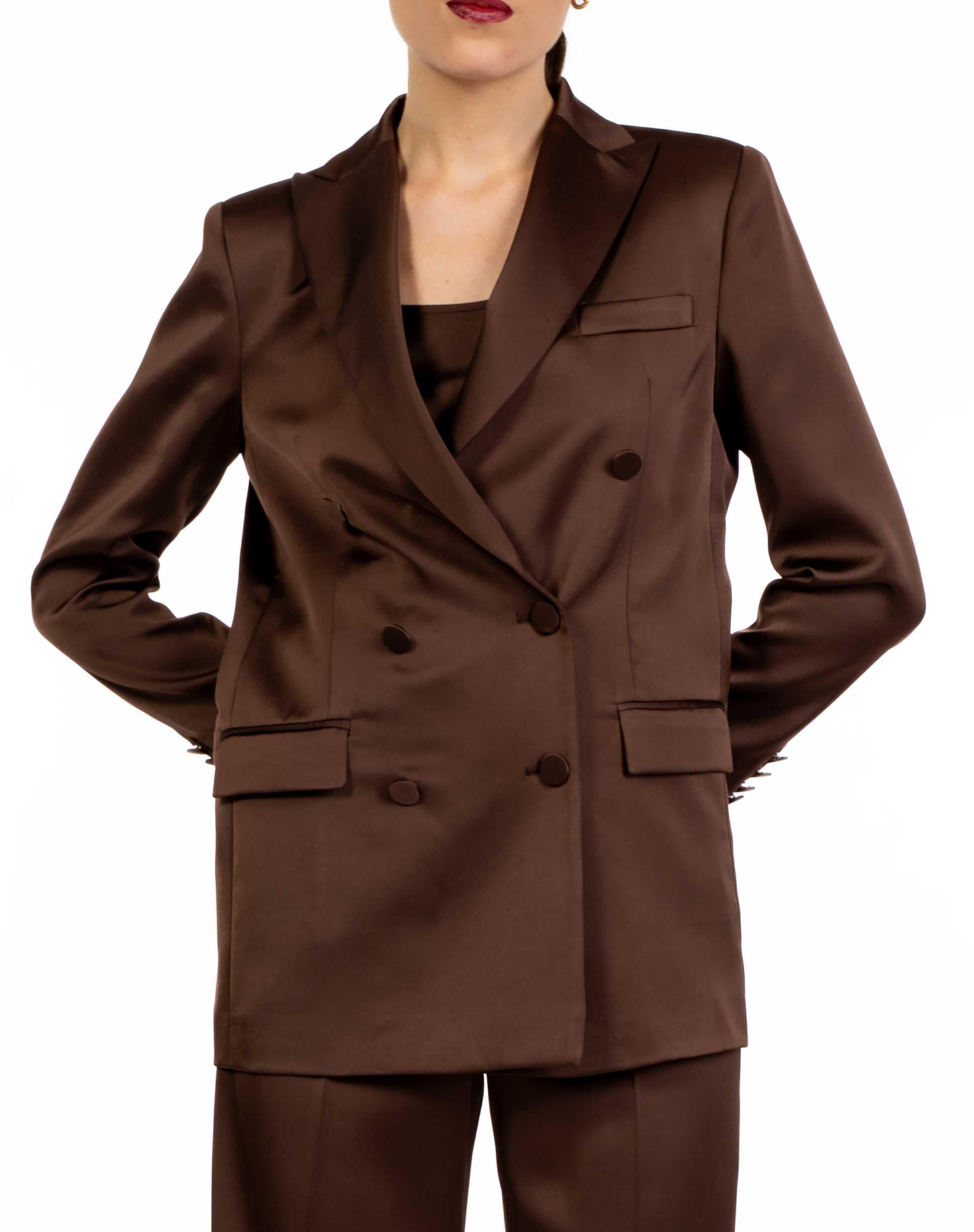 Giacca raso testa di moro 3687 331 CAFFE ALICE MILLER 