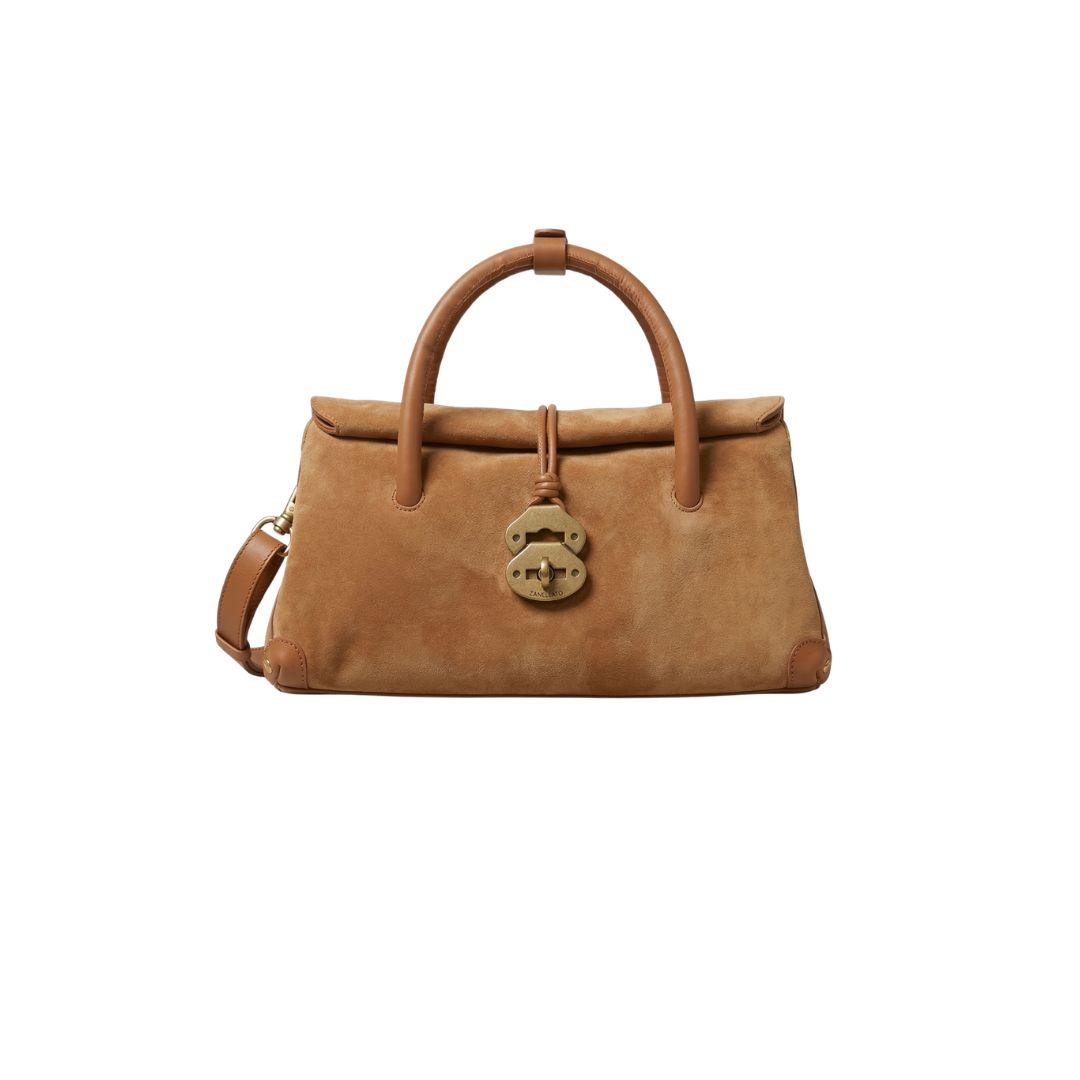 Borsa Dotta S in pelle  Zashmere & Cactus brown dorsoduro DOTTA ZASHMERE& CACTUS BROWN DORSODURO ZANELLATO 