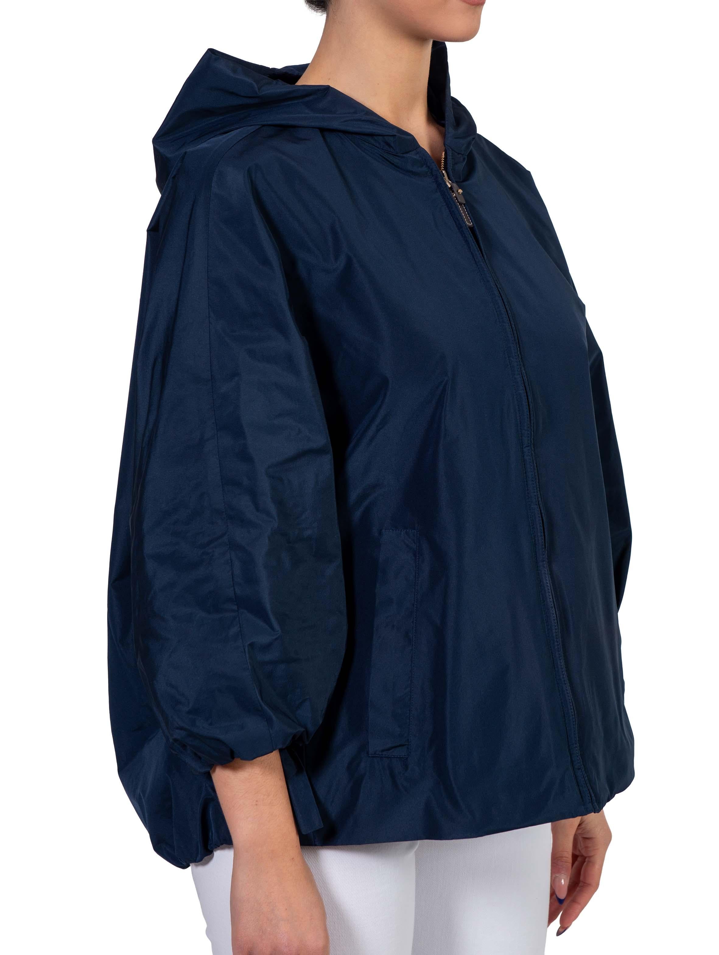 Giacca in taffetà antigoccia blu Pantone PANTONE 008 MAX MARA 