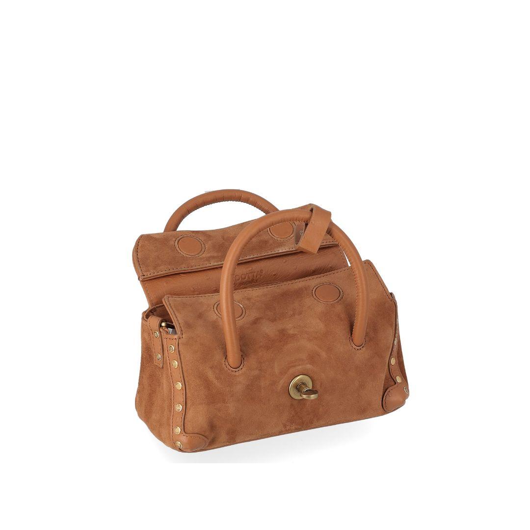 Borsa Dotta baby cashmere cactus DOTTA BABY ZASHMERE/CACTUS BROWN ZANELLATO 