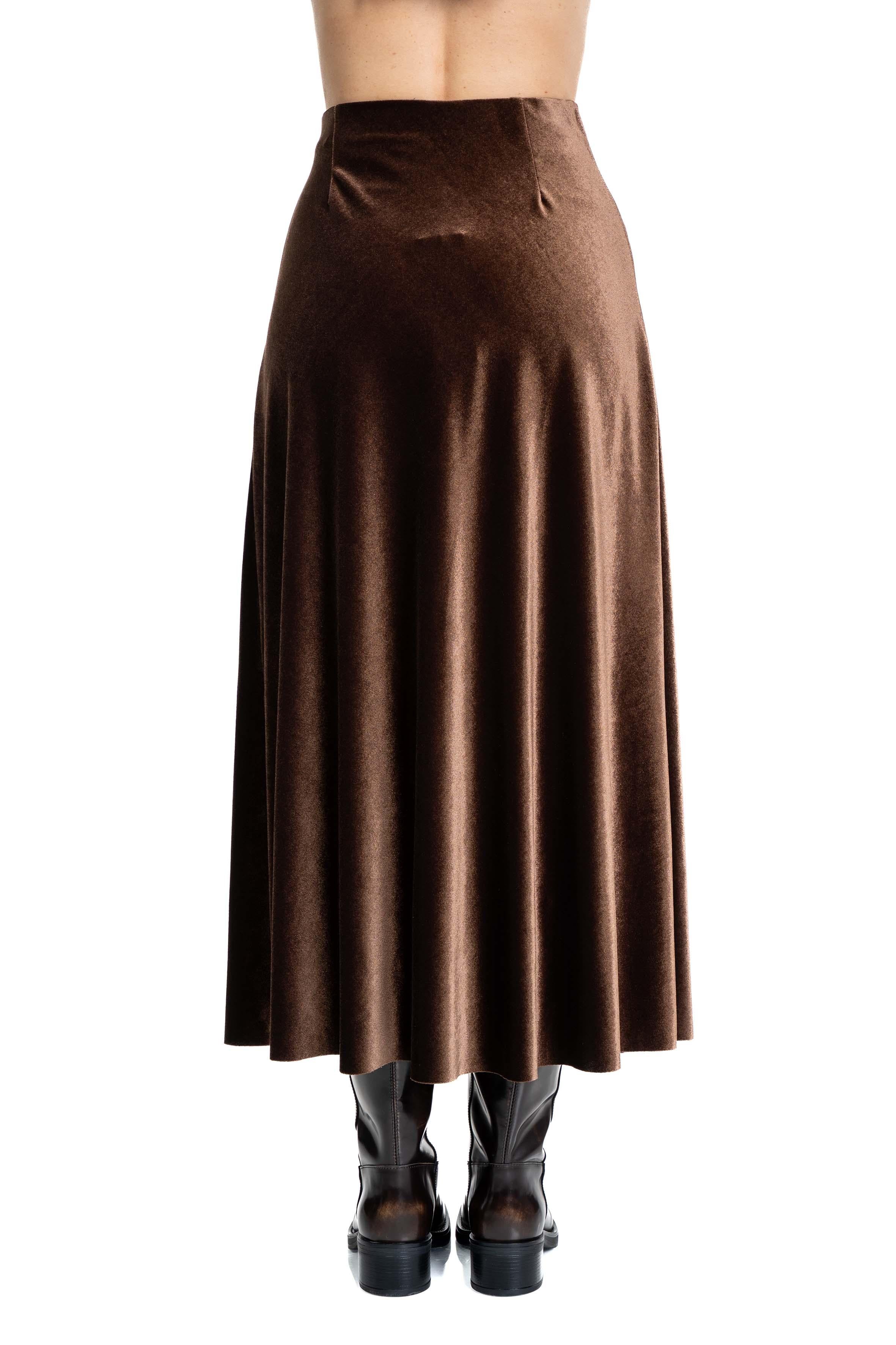 Gonna in ciniglia  marrone 2360 1647 CAFFE ALICE MILLER 