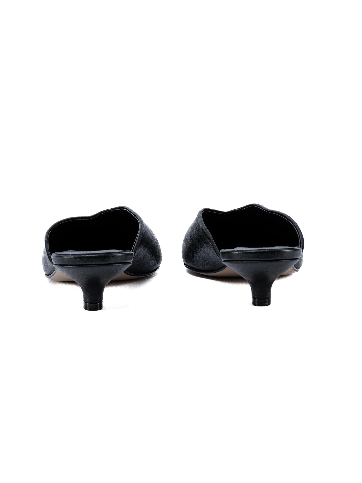 Scarpa mules nappa Q02466 N BIANCA DI 