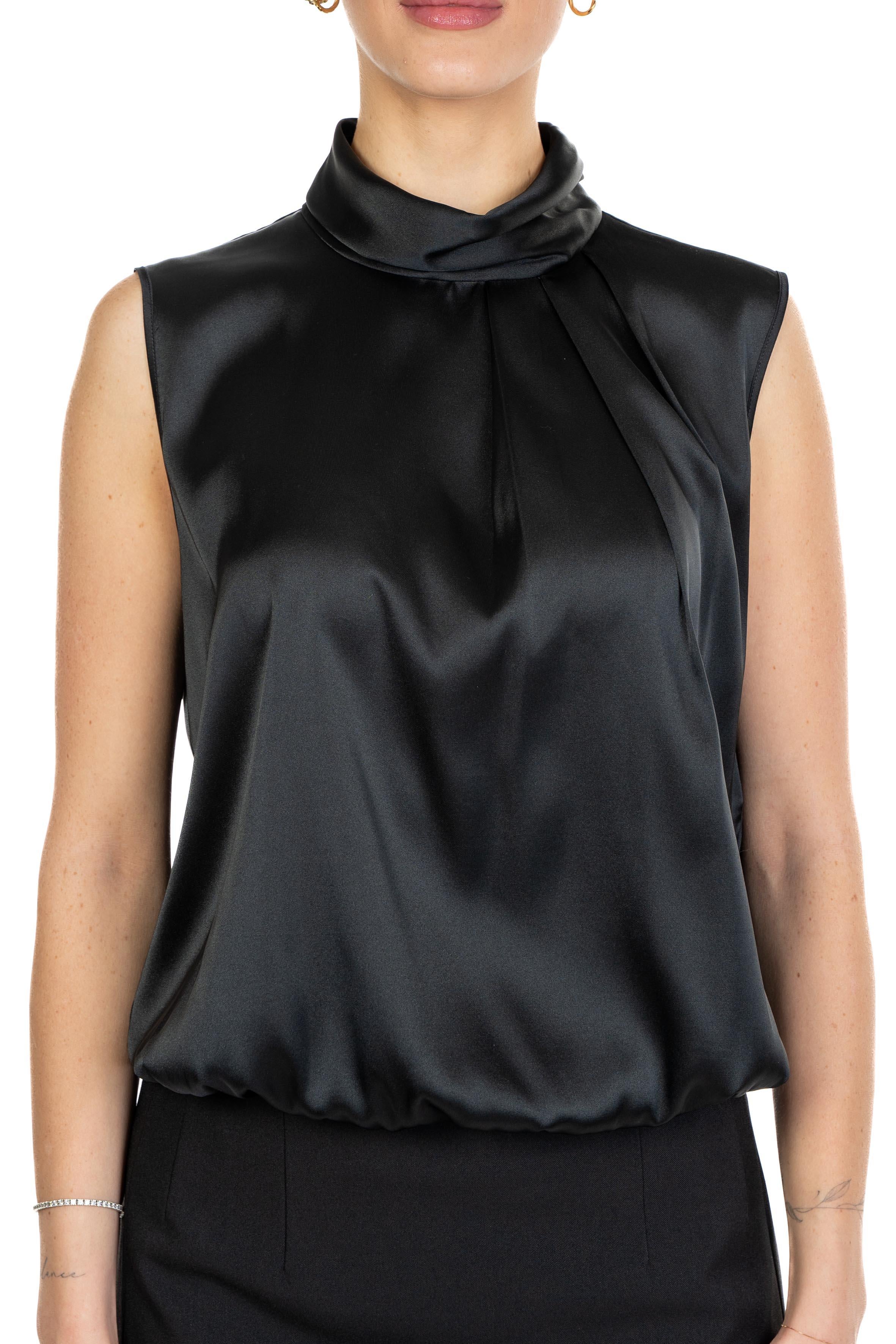 Top in raso 61703 NERO D.EXTERIOR 