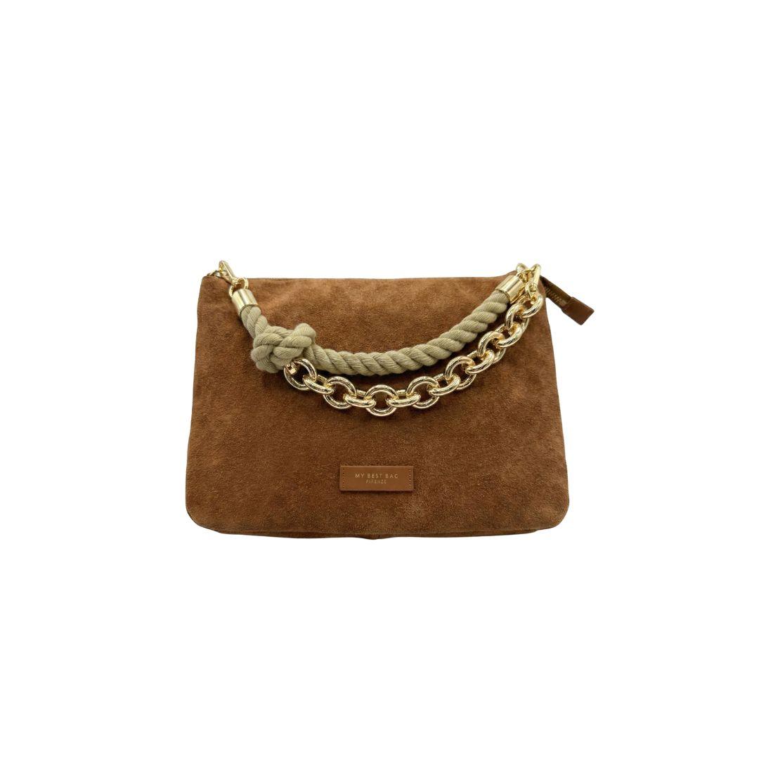 Borsa Reflex 2028  suede cuoio scuro REFLEX 2028 CUOIO SCURO MY BEST BAG 