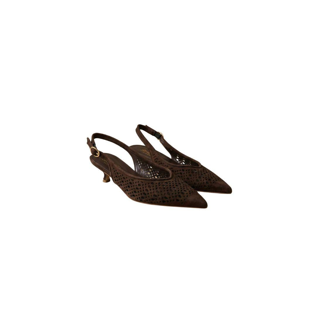 Slingback traforata 510 510 T.MORO BIANCA DI 