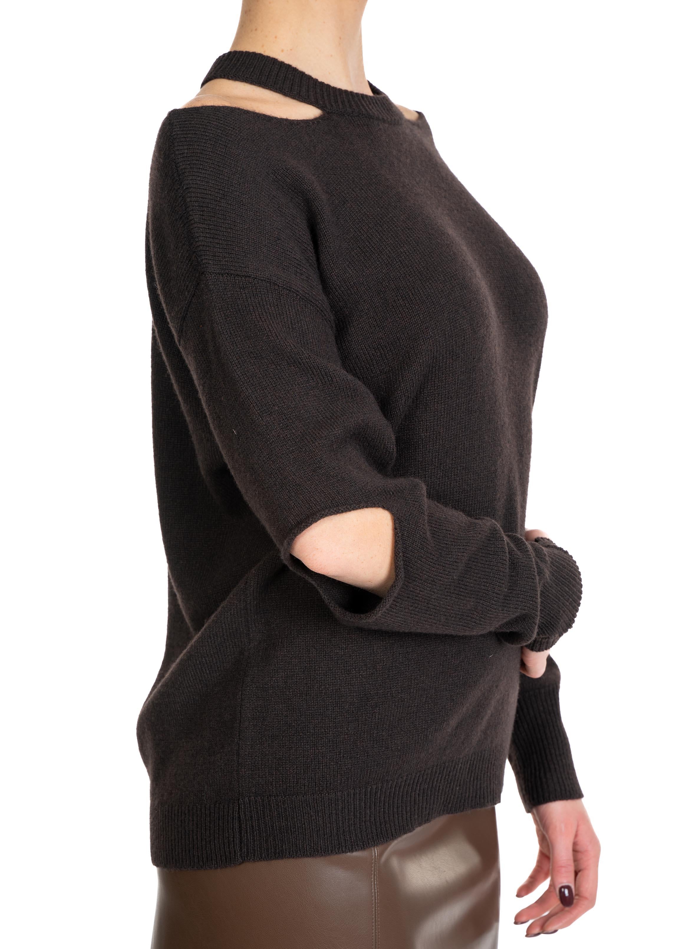 Maglia cut-out girocollo testa di moro 32006 MORO FEDERICA TOSI 