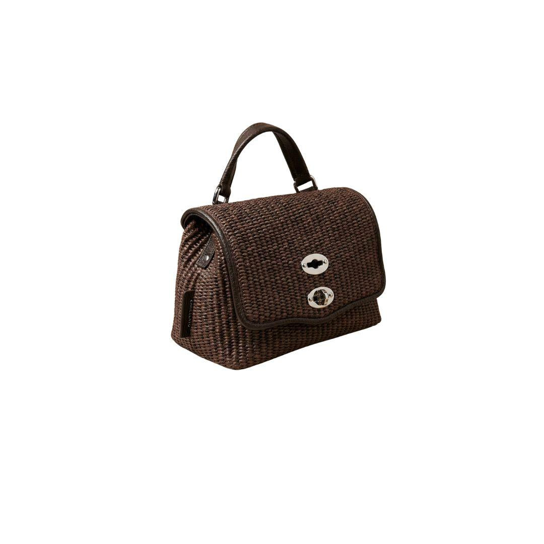 Borsa postina baby vimini brown sottobosco POSTINA BABY VIMINI BROWN SOTTOBOSCO ZANELLATO 