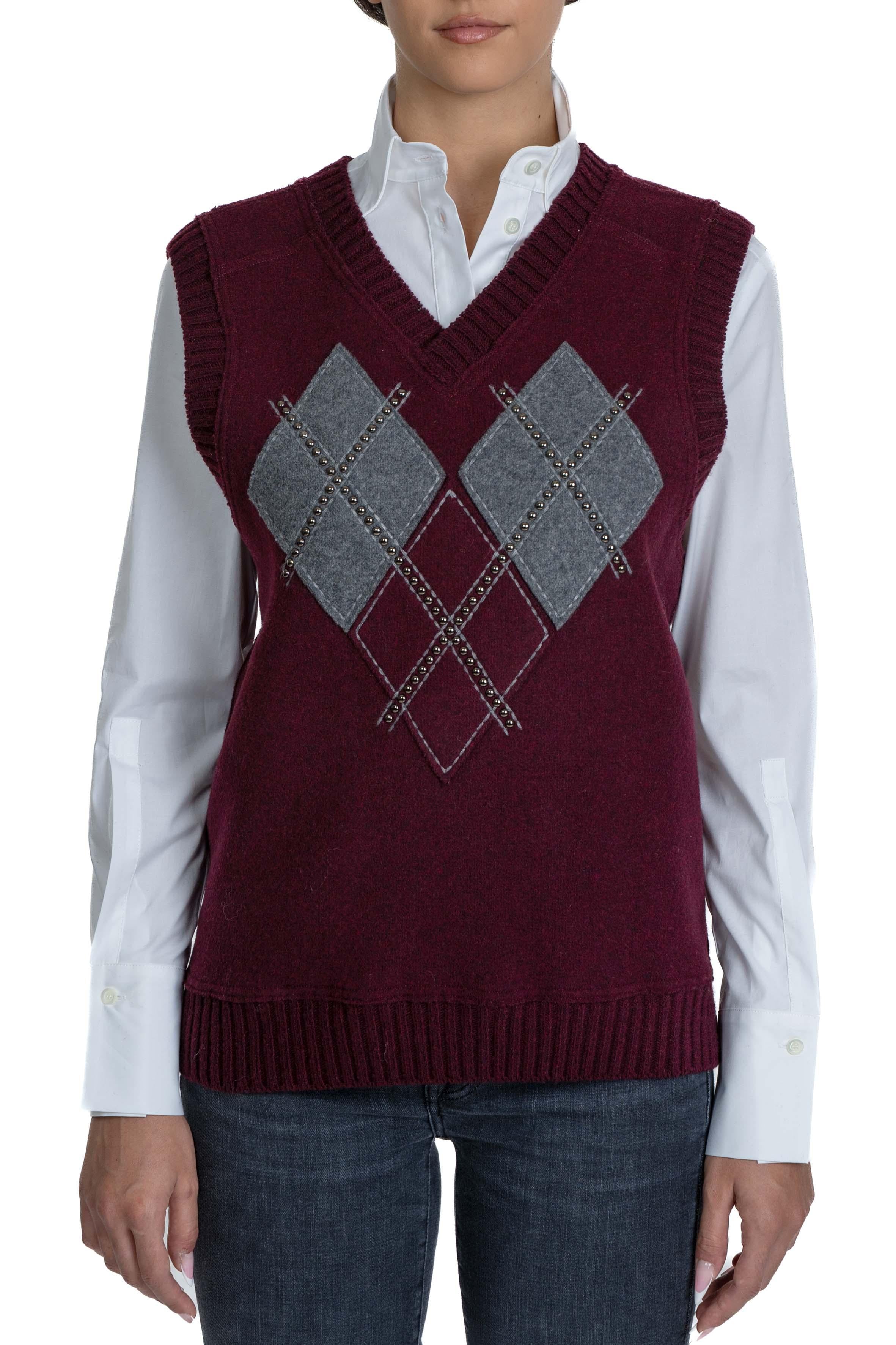 Maglia con rombi E091 RED N° 21 