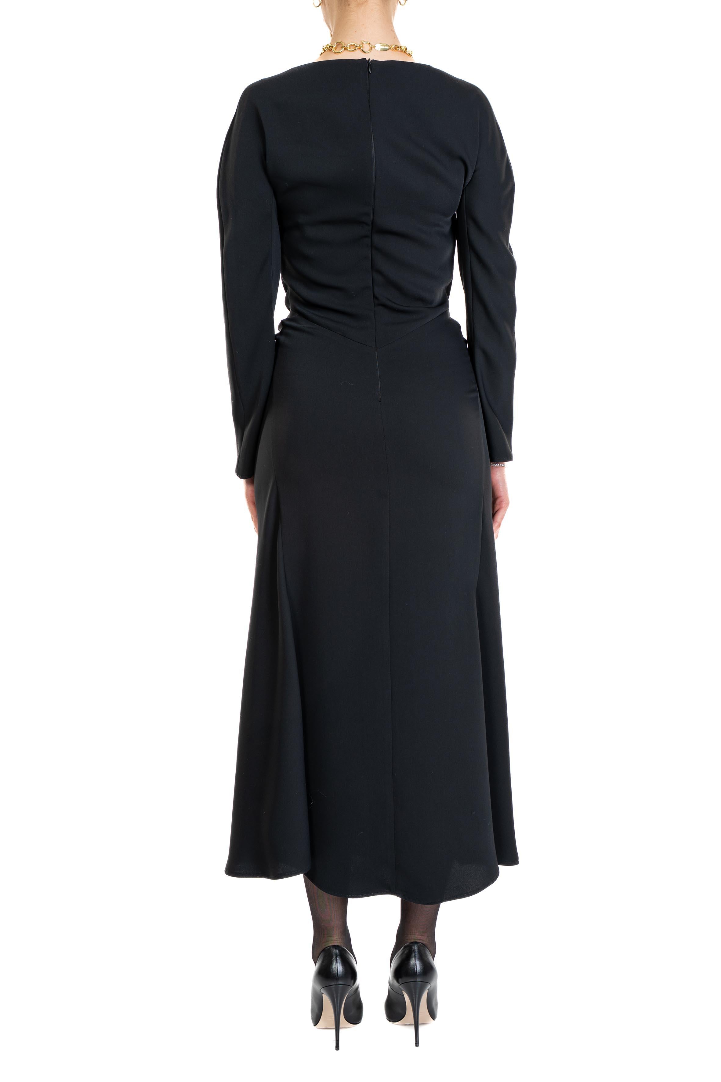 Abito arricciato nero 4811 2553 NERO ALICE MILLER 